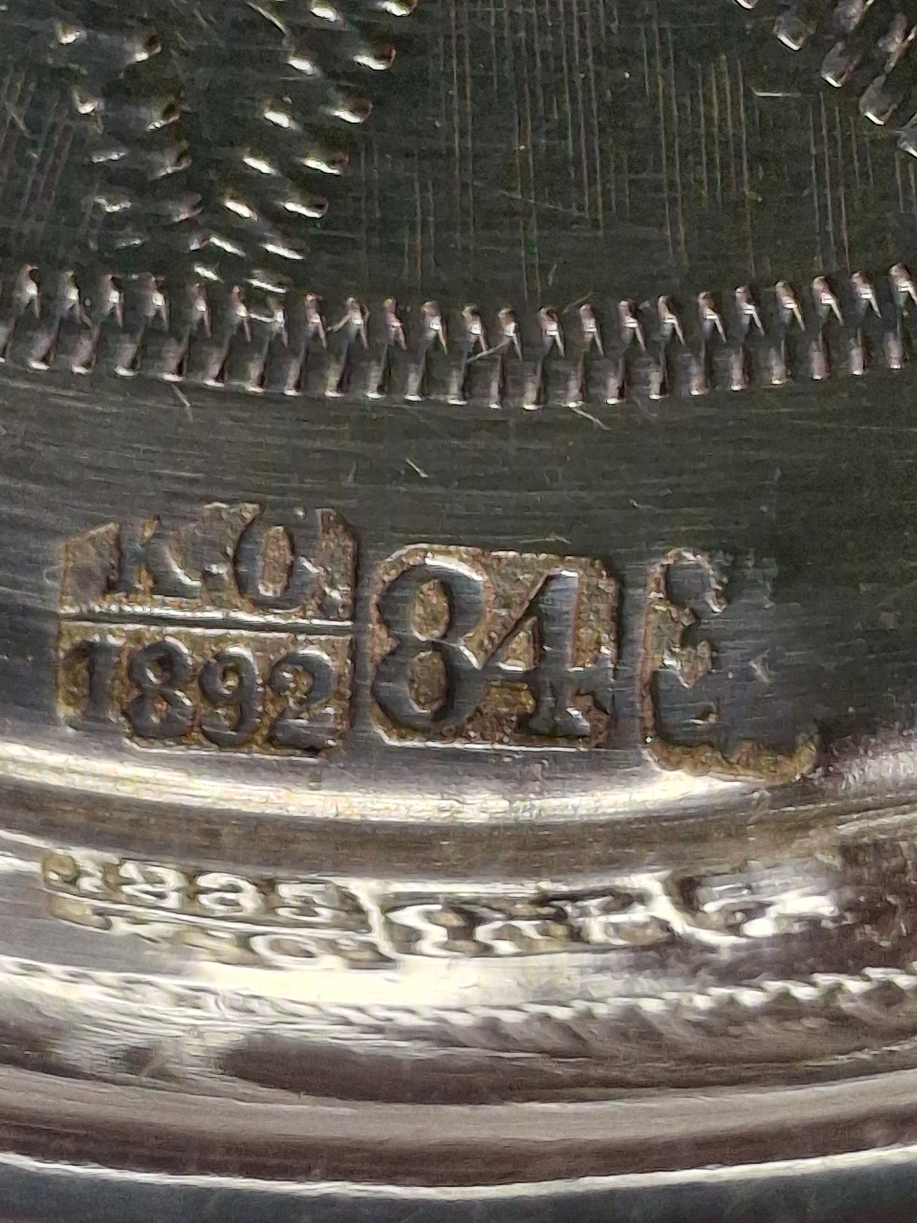 Antique 1892 Imperial Russia Moscow 84 Silver Judaica Kiddush Cup Saucer Hebrew