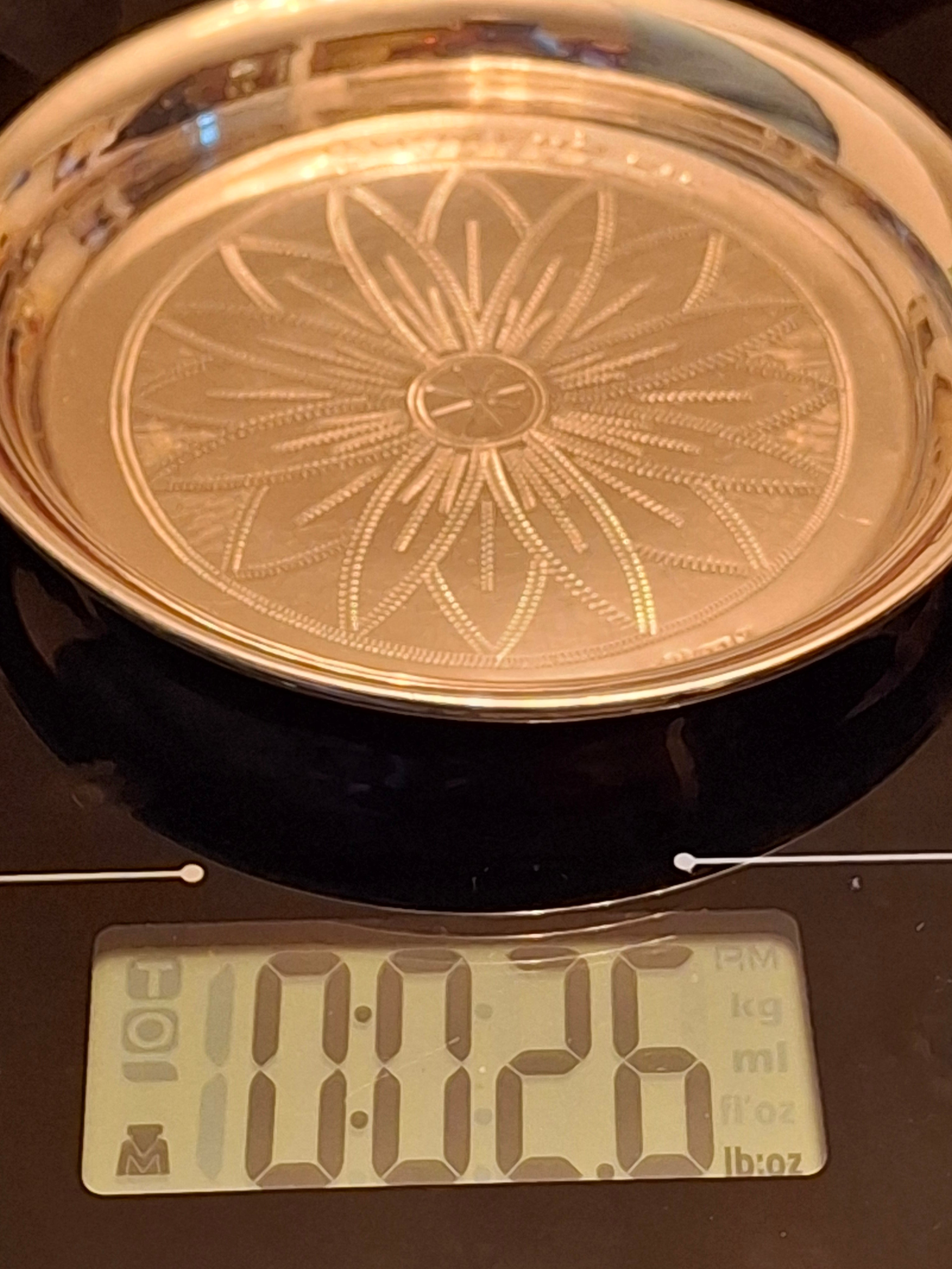 Antique 1892 Imperial Russia Moscow 84 Silver Judaica Kiddush Cup Saucer Hebrew