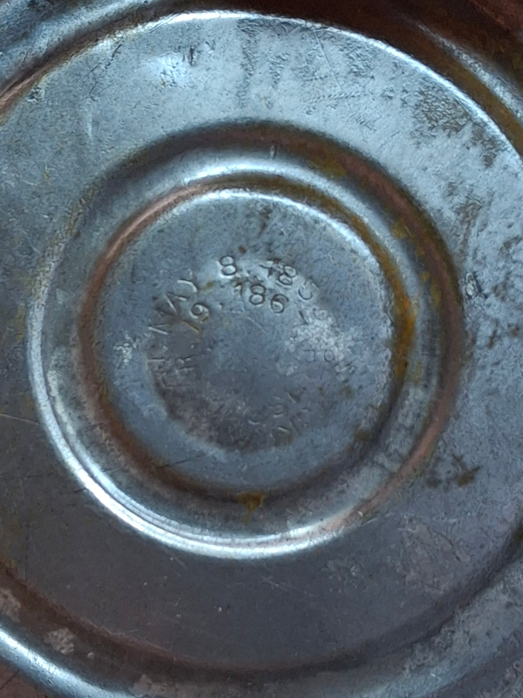 Brass Finger Oil Lamp - P&A Mfg Co Waterbury Conn, Blackman's Patent May 8 1855