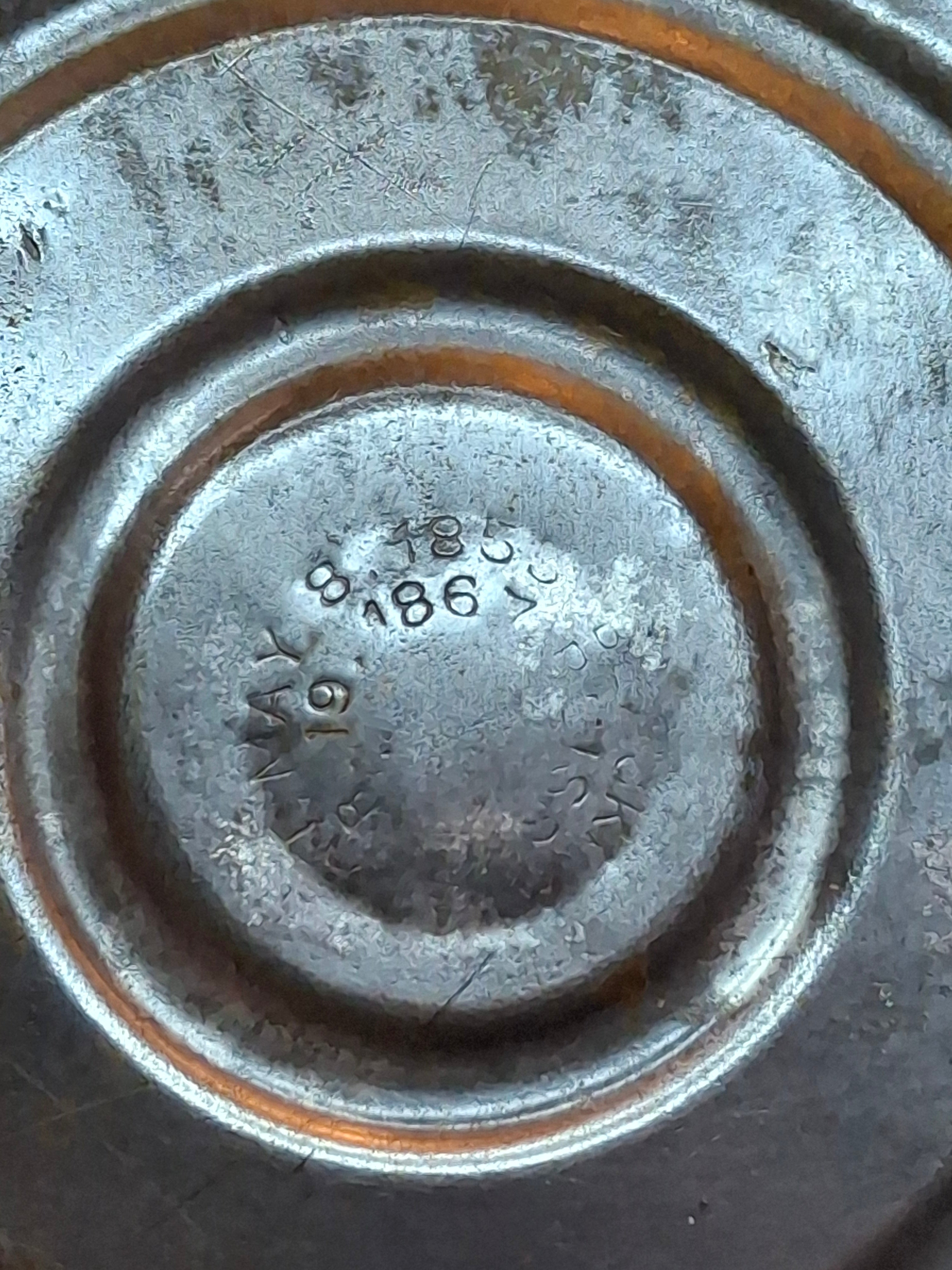 Brass Finger Oil Lamp - P&A Mfg Co Waterbury Conn, Blackman's Patent May 8 1855