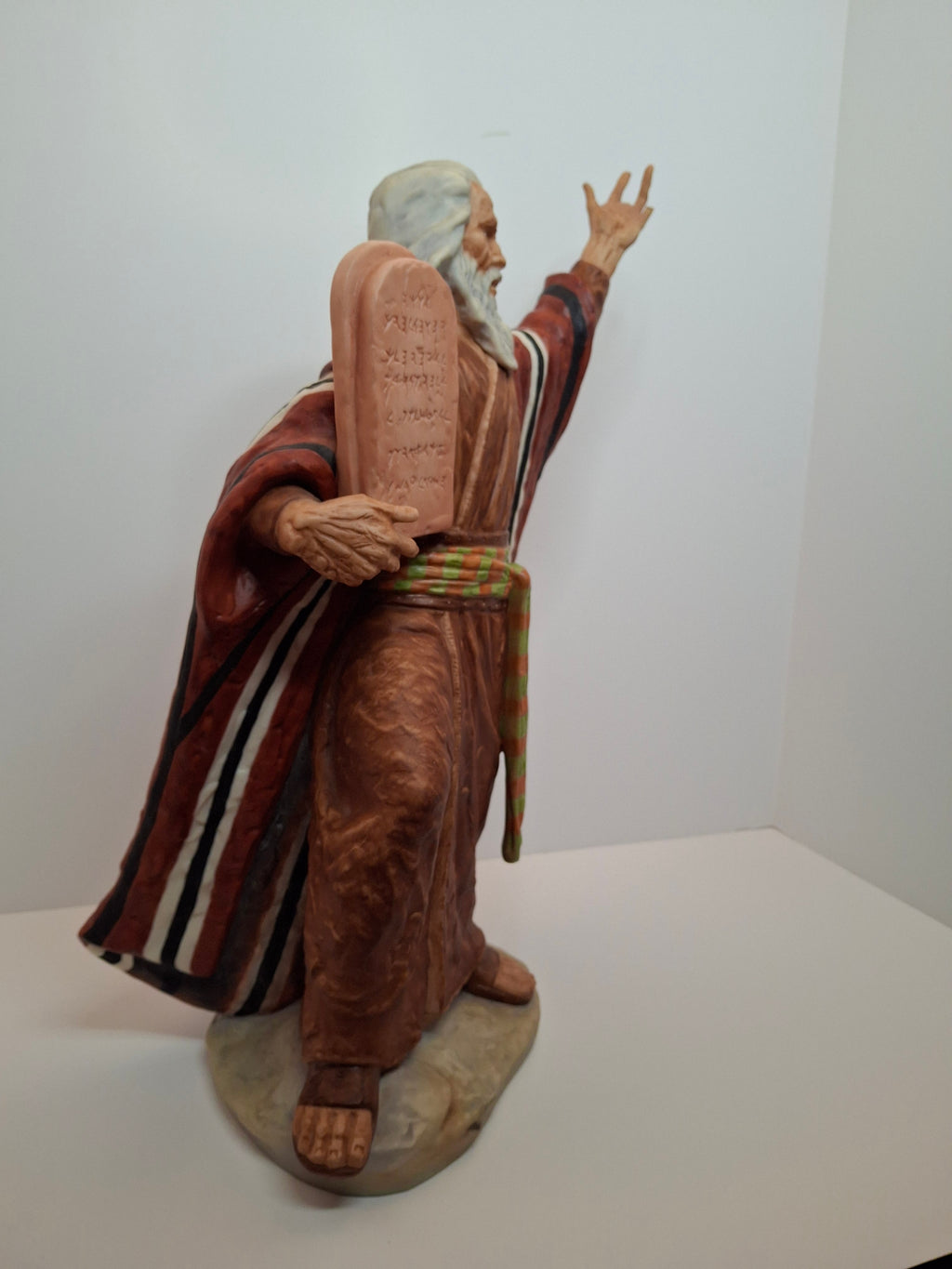 Vintage Laszlo Ispanky "Moses with the Ten Commandments" Limited Edition Porcelain Figurine #345/500 by Goebel, 1977 - Signed with Certificate
