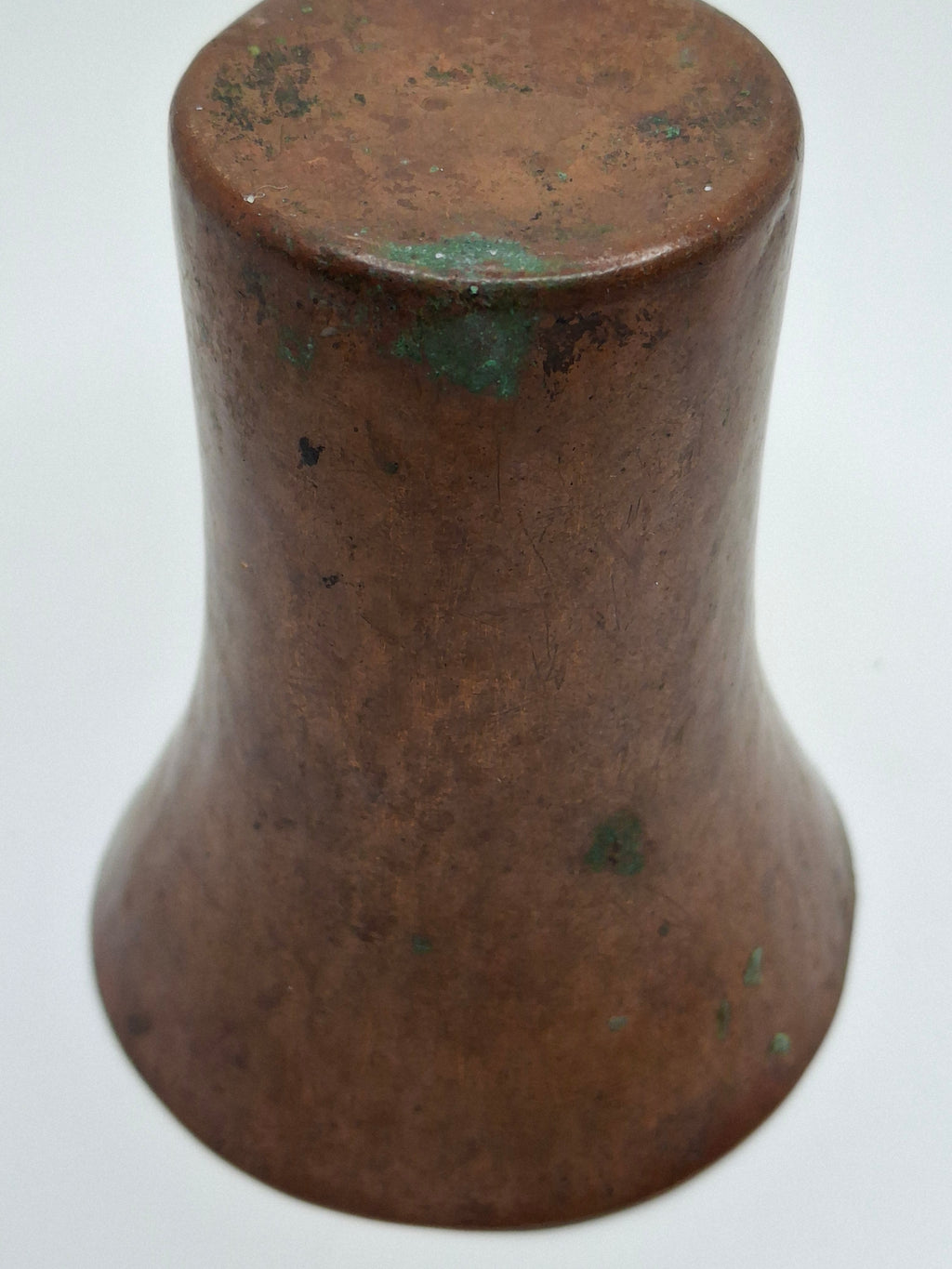 Antique Hand-Hammered Copper Kiddush Cup - Antique Judaica Ritual Wine Becher with Natural Patina, Possible Eastern European Origin, 3.5" Tall