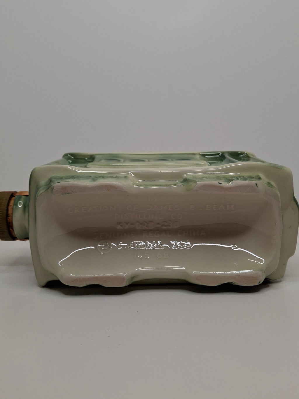 Vintage 1968 Jim Beam San Francisco Cable Car Trolley Decanter - Regal China Collectible Bourbon Whiskey Bottle, Empty with Original Tax Stamp