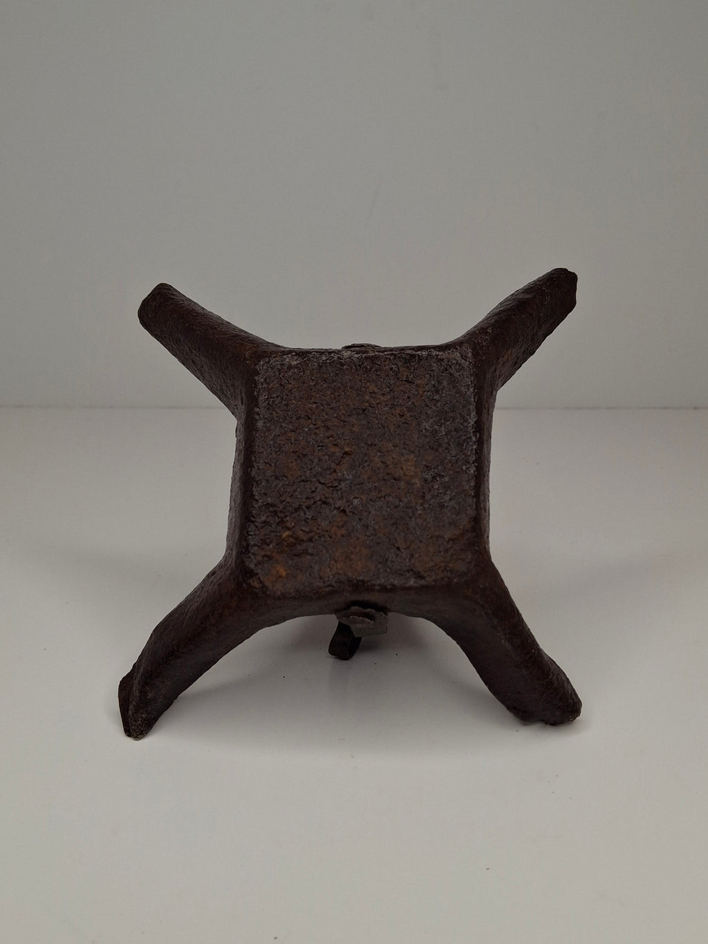 Antique 18th C Wrought Iron Four-Wick Hanging Fat Lamp - Primitive Lighting