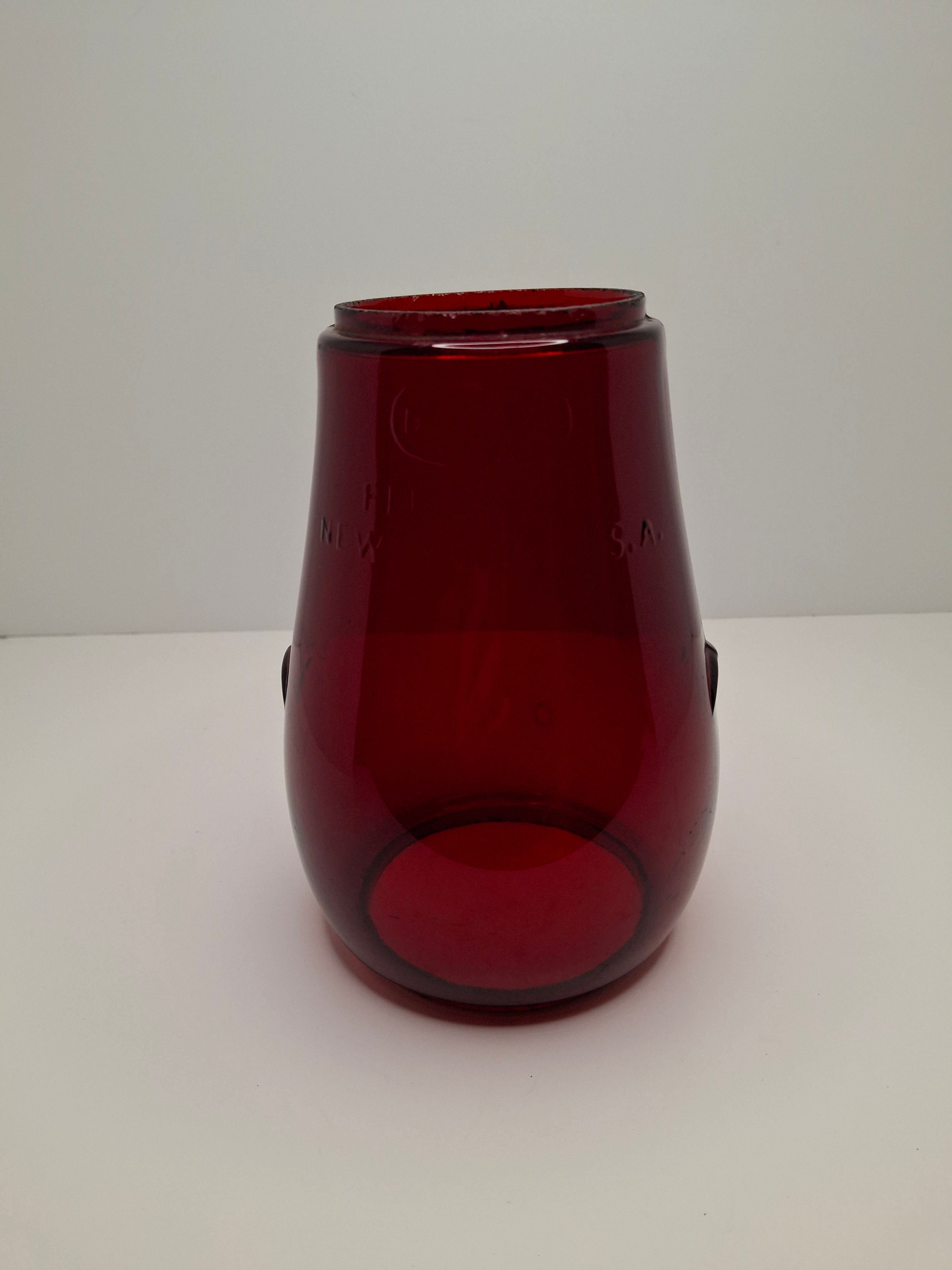 Antique Dietz Fitzall LOC-NOB Clear Lantern Globe Patented 3-10-14 New York USA