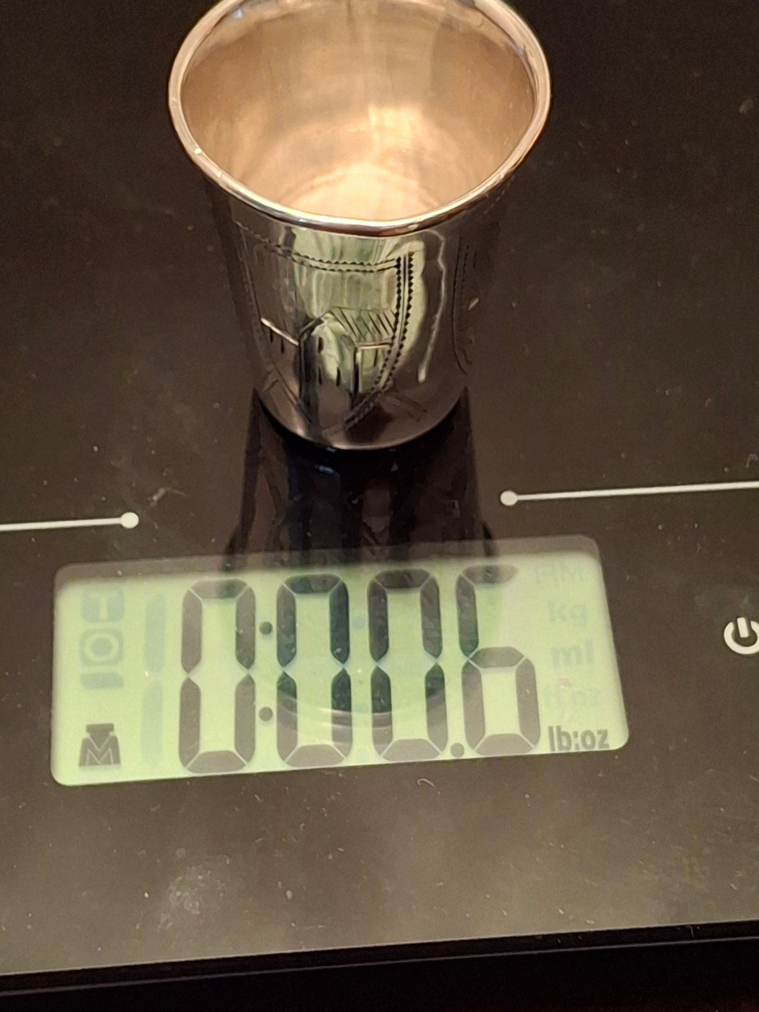 Lot of 3 Russian 84 Zolotnik Silver Kiddush Cups Israel Eseevich Zakhoder