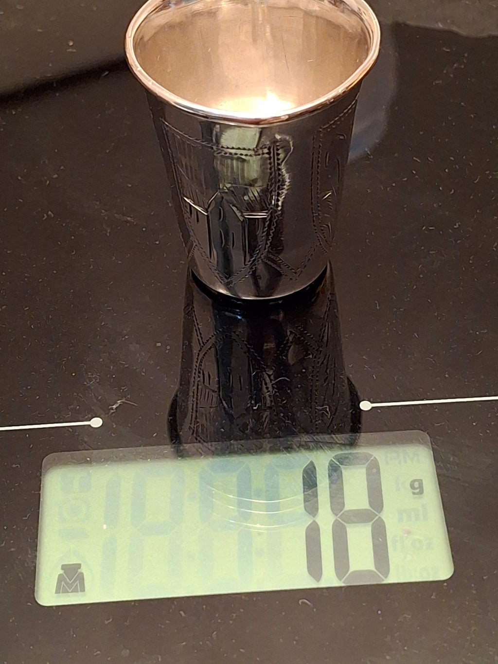 Lot of 3 Russian 84 Zolotnik Silver Kiddush Cups Israel Eseevich Zakhoder