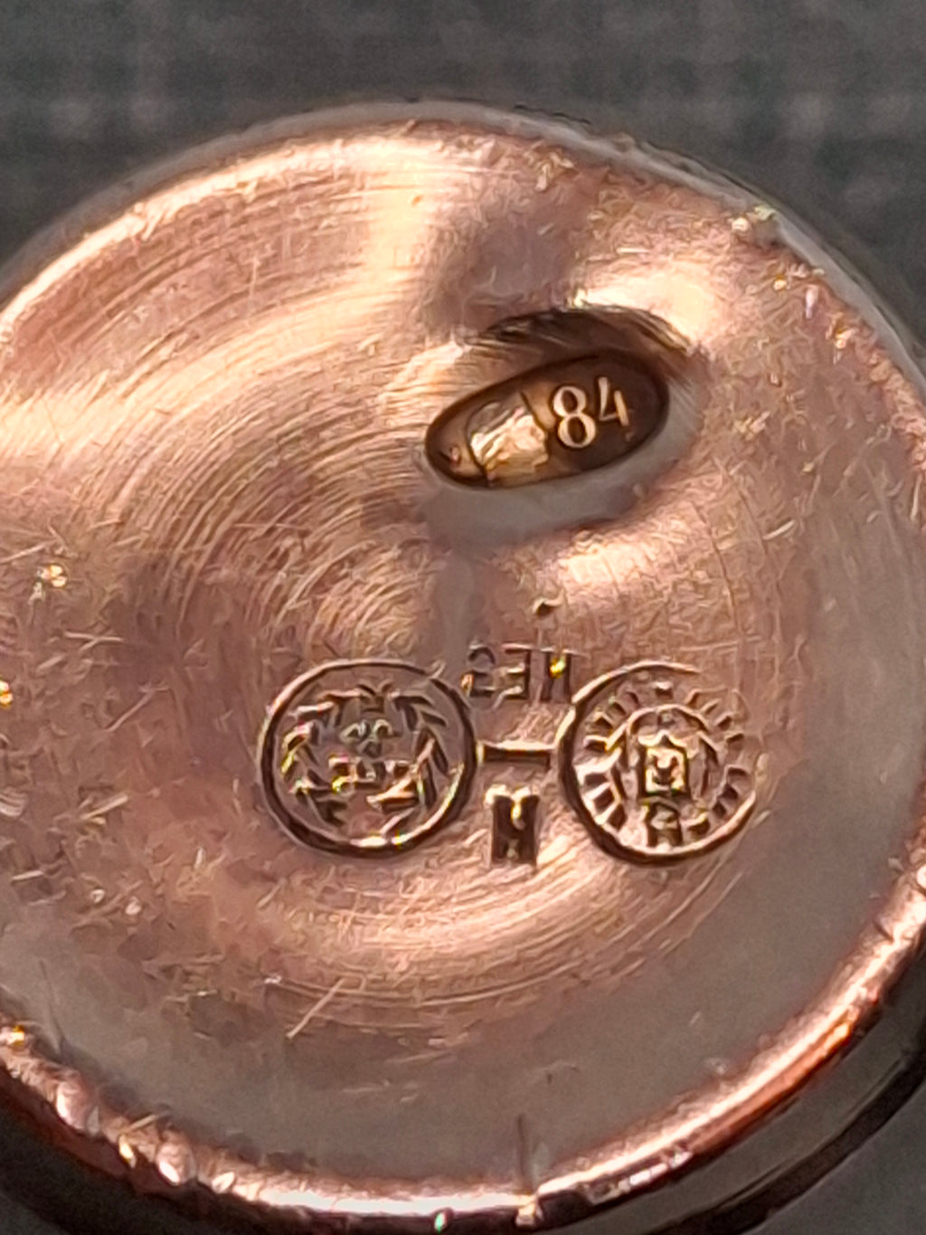 Lot of 3 Russian 84 Zolotnik Silver Kiddush Cups Israel Eseevich Zakhoder