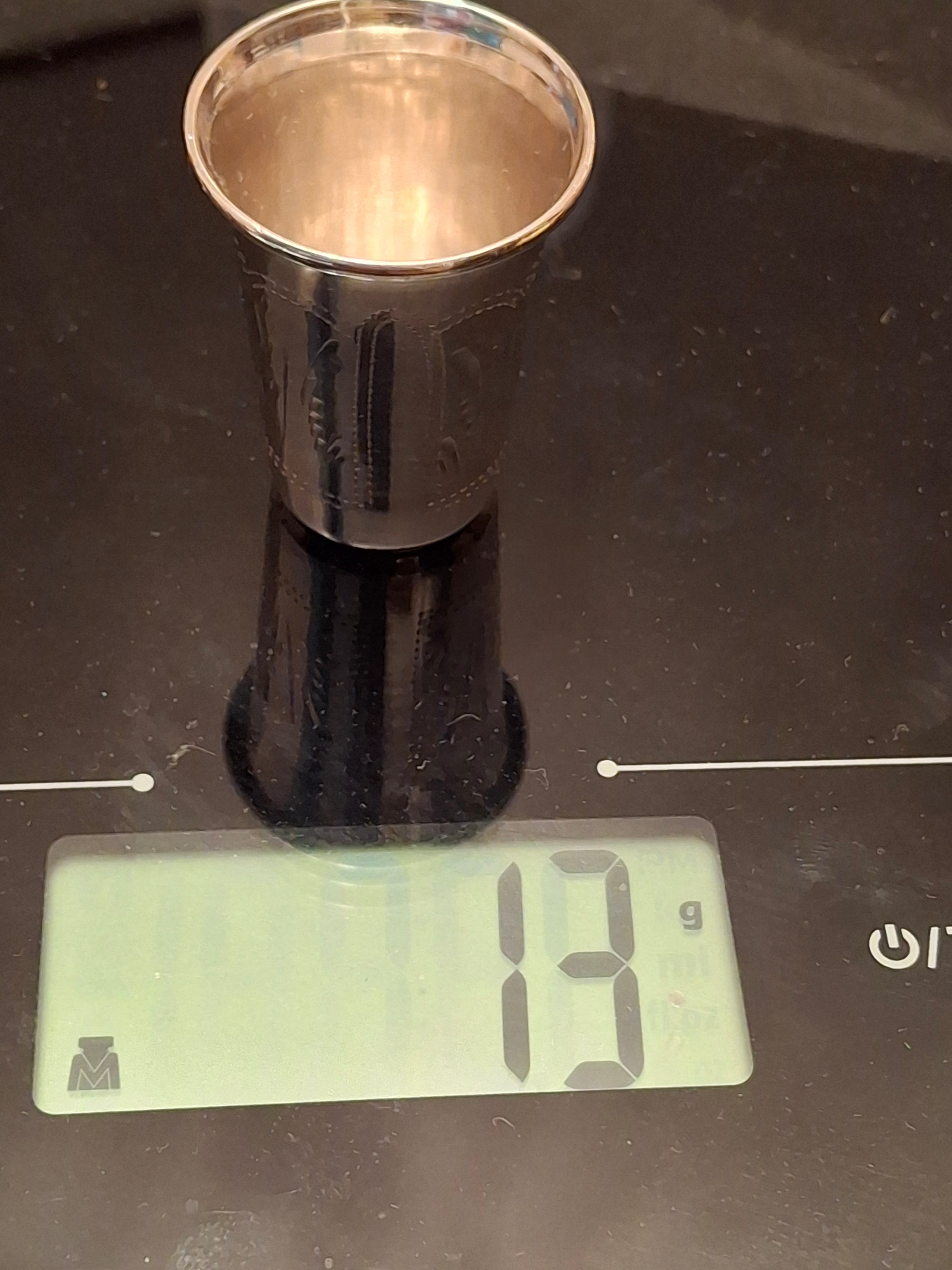 Lot of 3 Russian 84 Zolotnik Silver Kiddush Cups Israel Eseevich Zakhoder