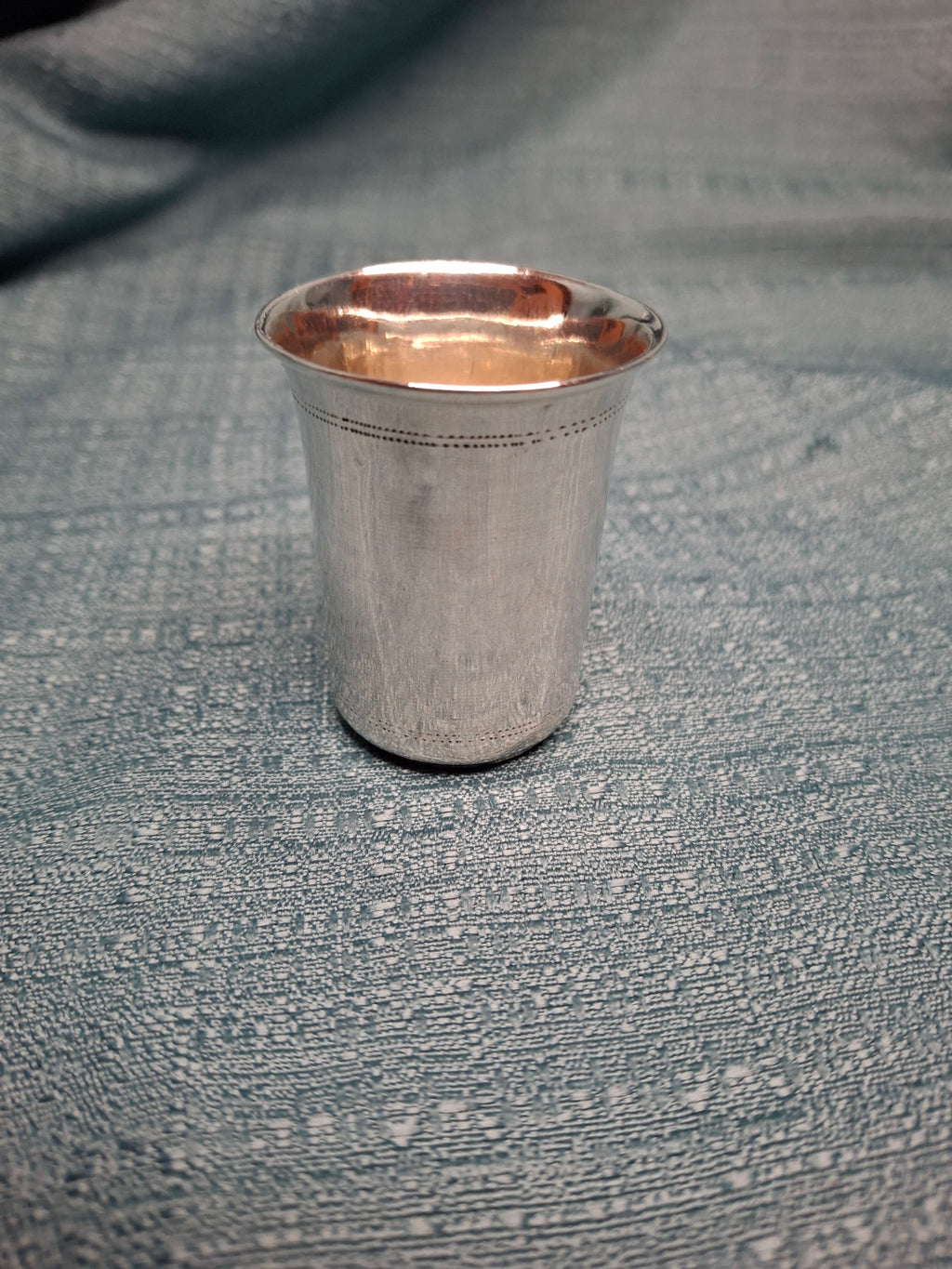 Russian Imperial 84 Zolotnik Silver Engraved Kiddush Cup, Moscow circa 1900