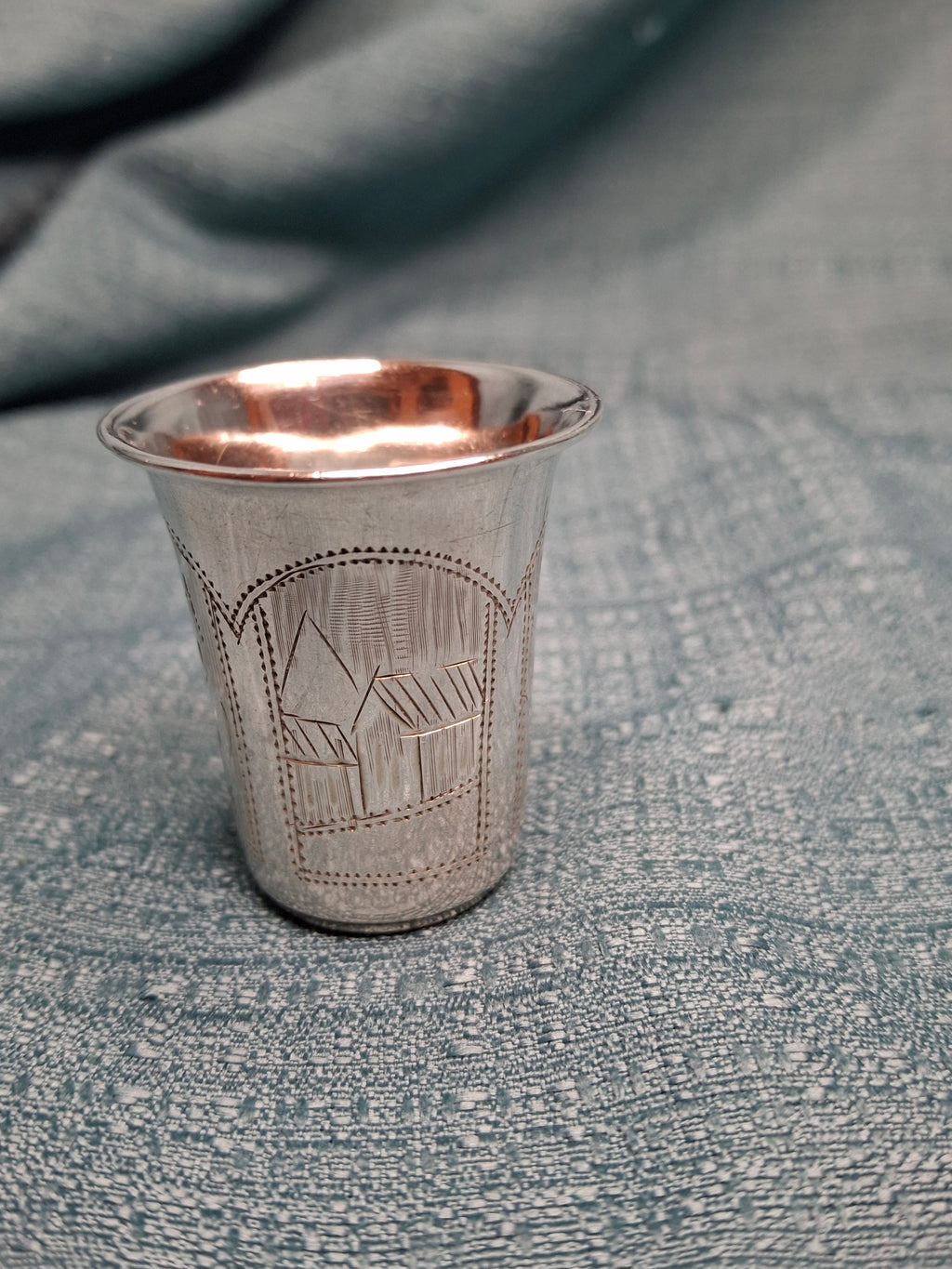 Imperial Russian 84 Silver Kiddush Cup Israel Eseevich Zakhoder (ИЕЗ) 1890–1900