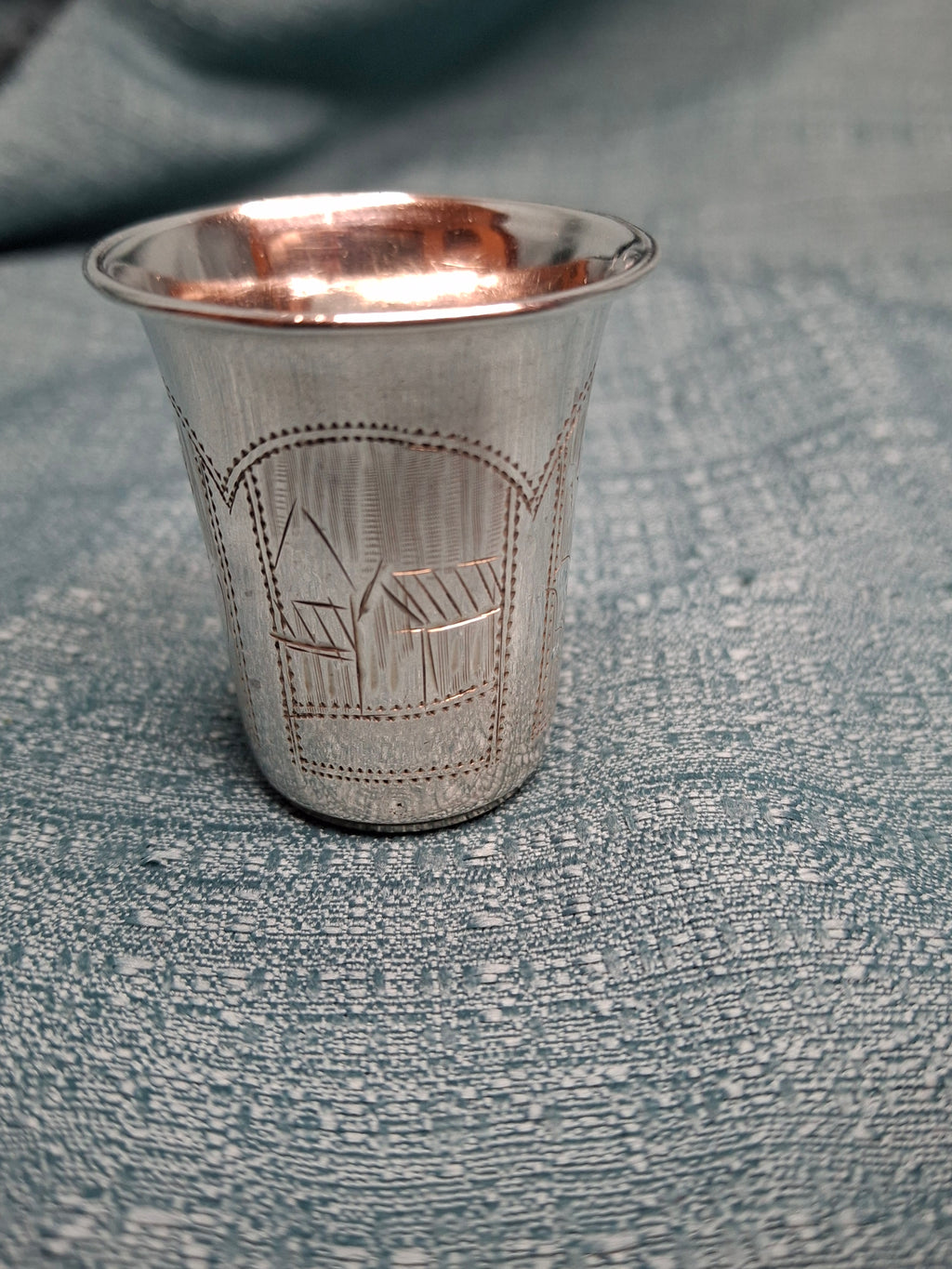 Imperial Russian 84 Silver Kiddush Cup Israel Eseevich Zakhoder (ИЕЗ) 1890–1900