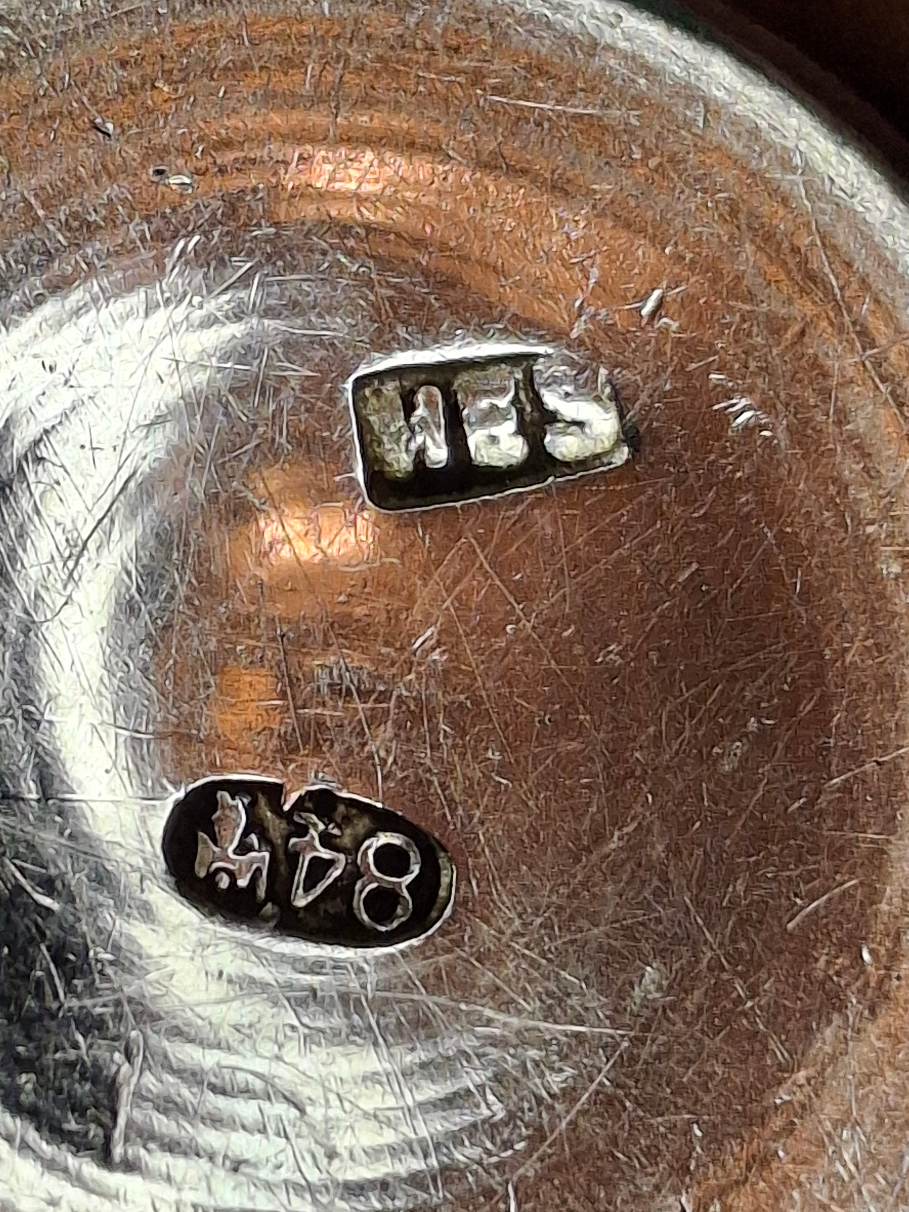 Imperial Russian 84 Silver Kiddush Cup Israel Eseevich Zakhoder (ИЕЗ) 1890–1900