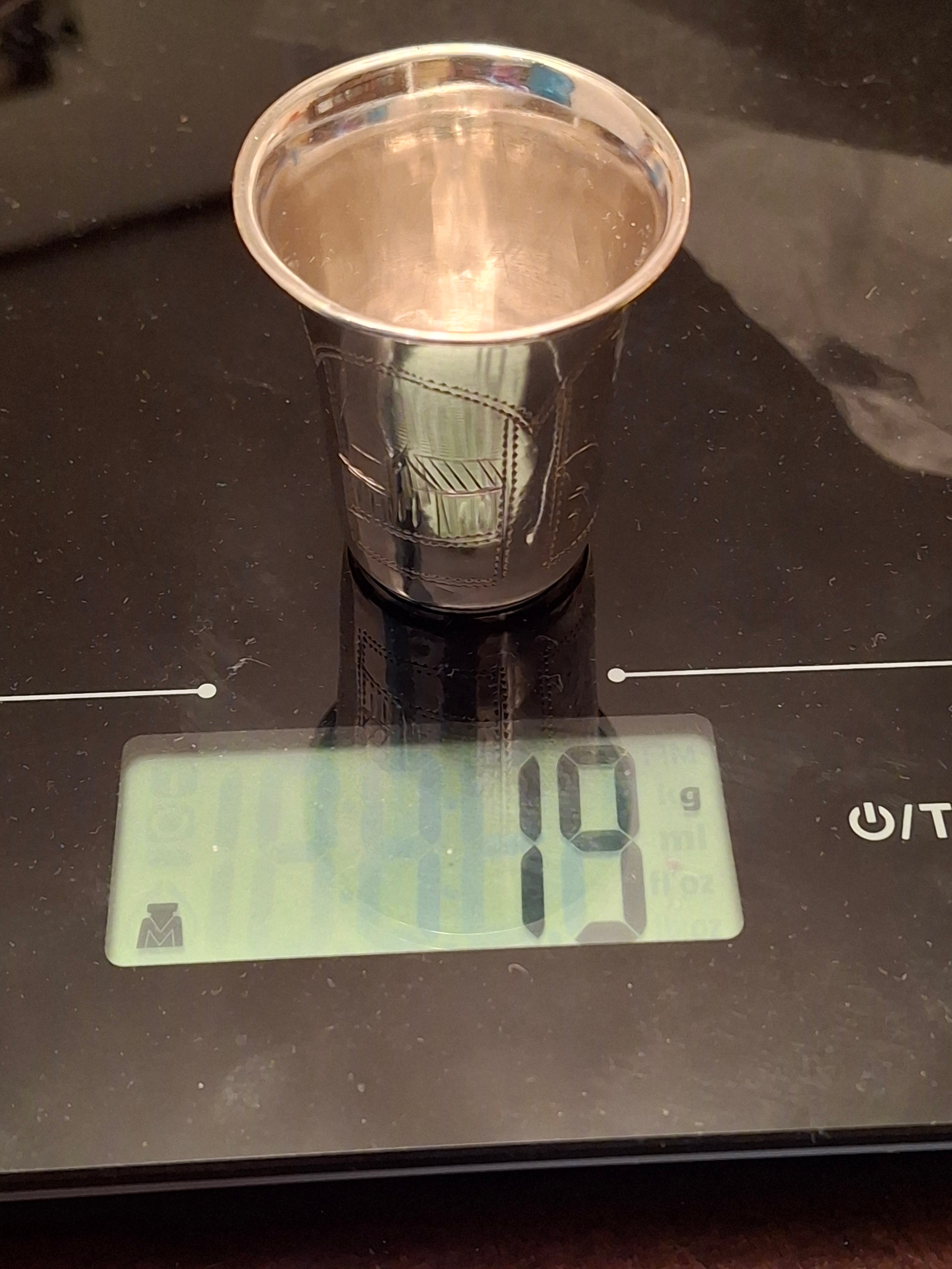 Imperial Russian 84 Silver Kiddush Cup Israel Eseevich Zakhoder (ИЕЗ) 1890–1900