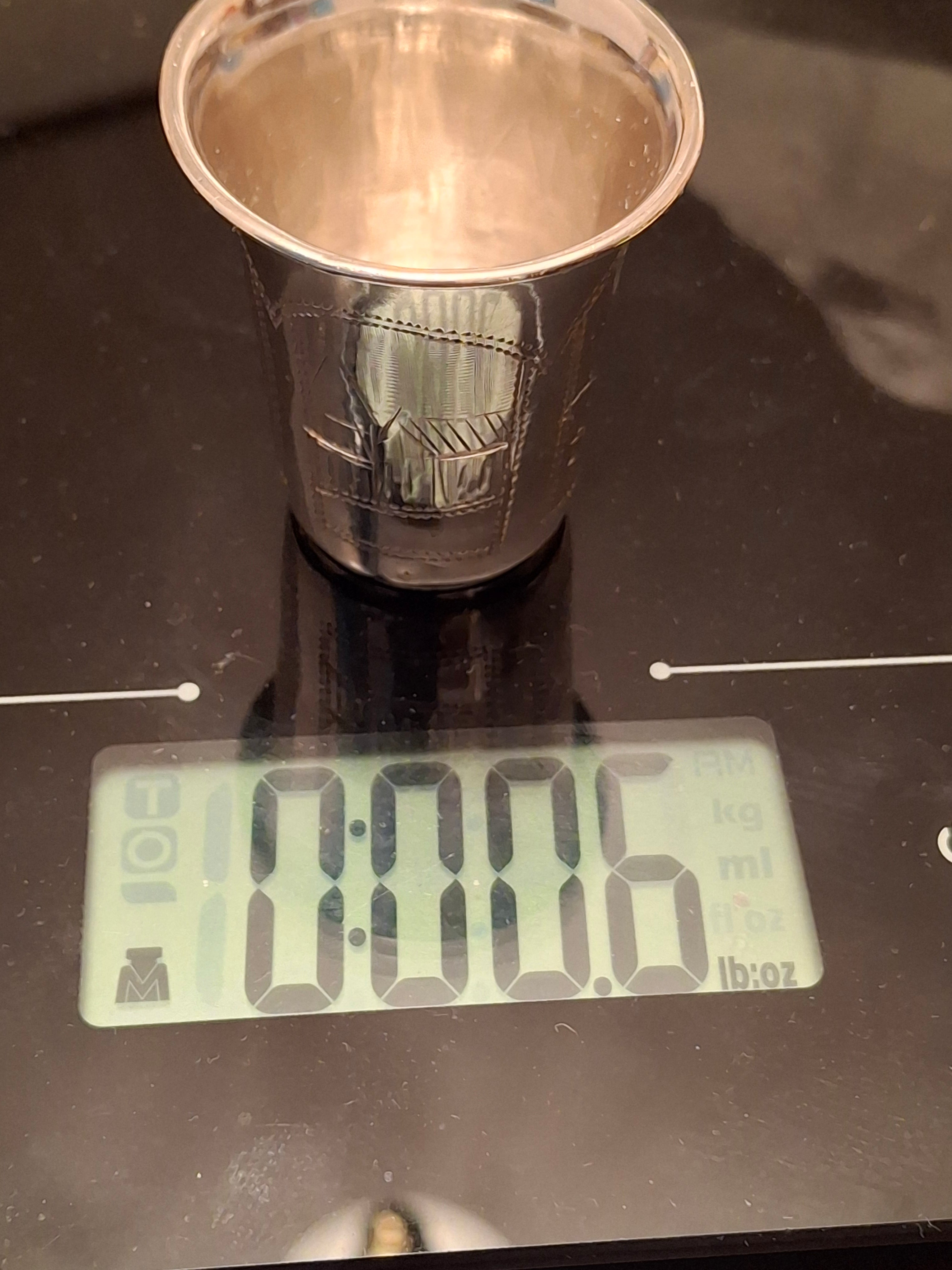 Imperial Russian 84 Silver Kiddush Cup Israel Eseevich Zakhoder (ИЕЗ) 1890–1900