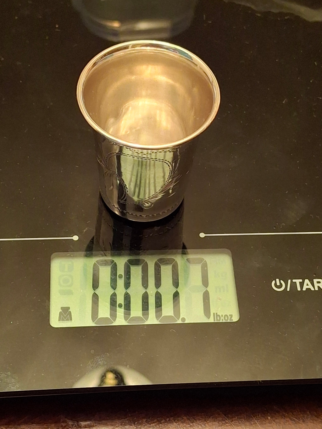 Antique Imperial Russian 84 Zolotnik Silver Kiddush Cup, Moscow, 1899-1908