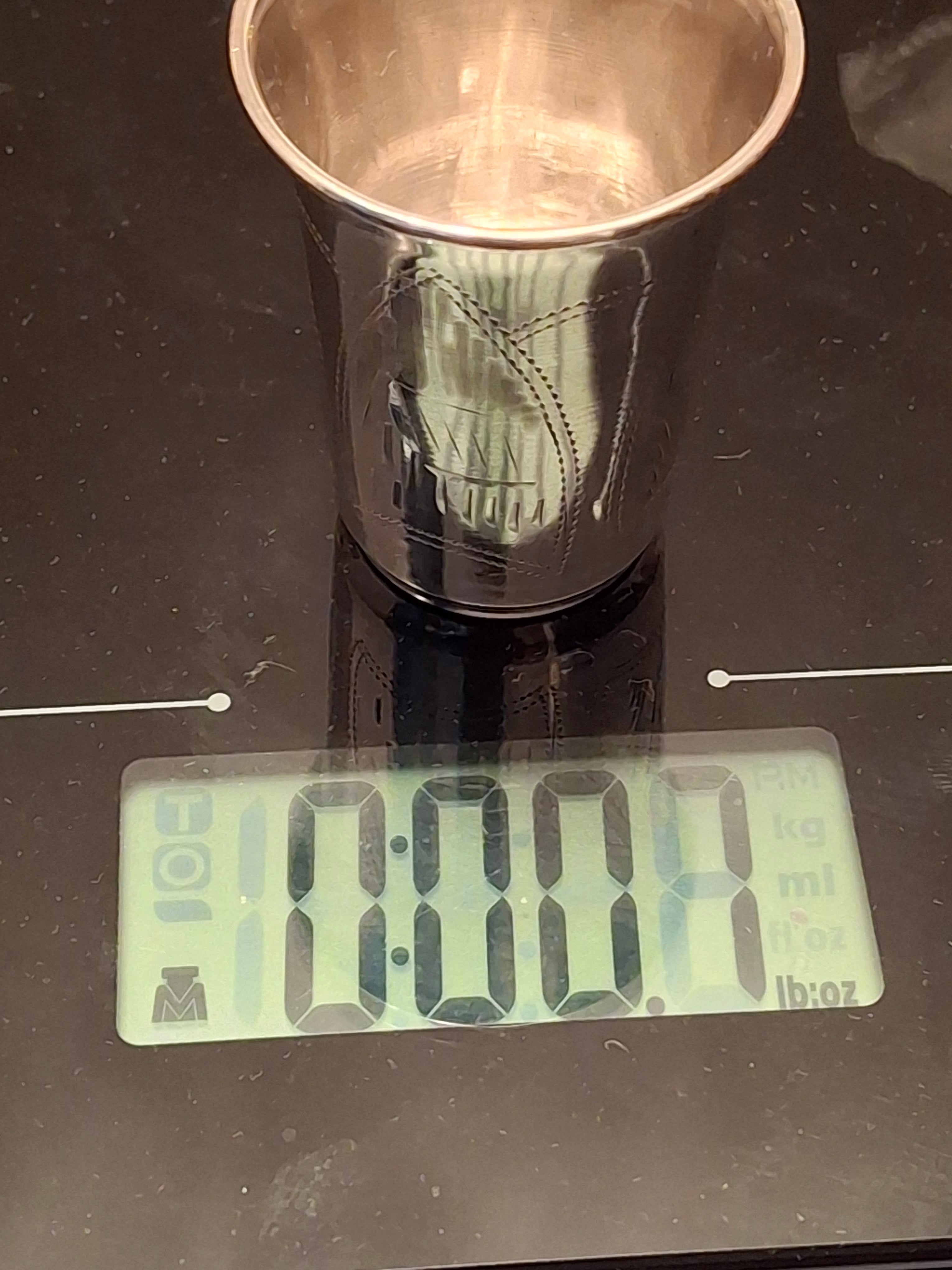 Lot of 3 Russian 84 Zolotnik Silver Kiddush Cups Israel Eseevich Zakhoder