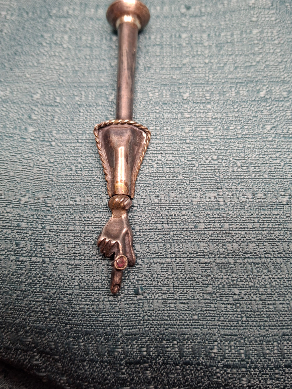 Antique 19thC Russian Silver 84 Torah Pointer Yad Lion of Judah Star of David 23g