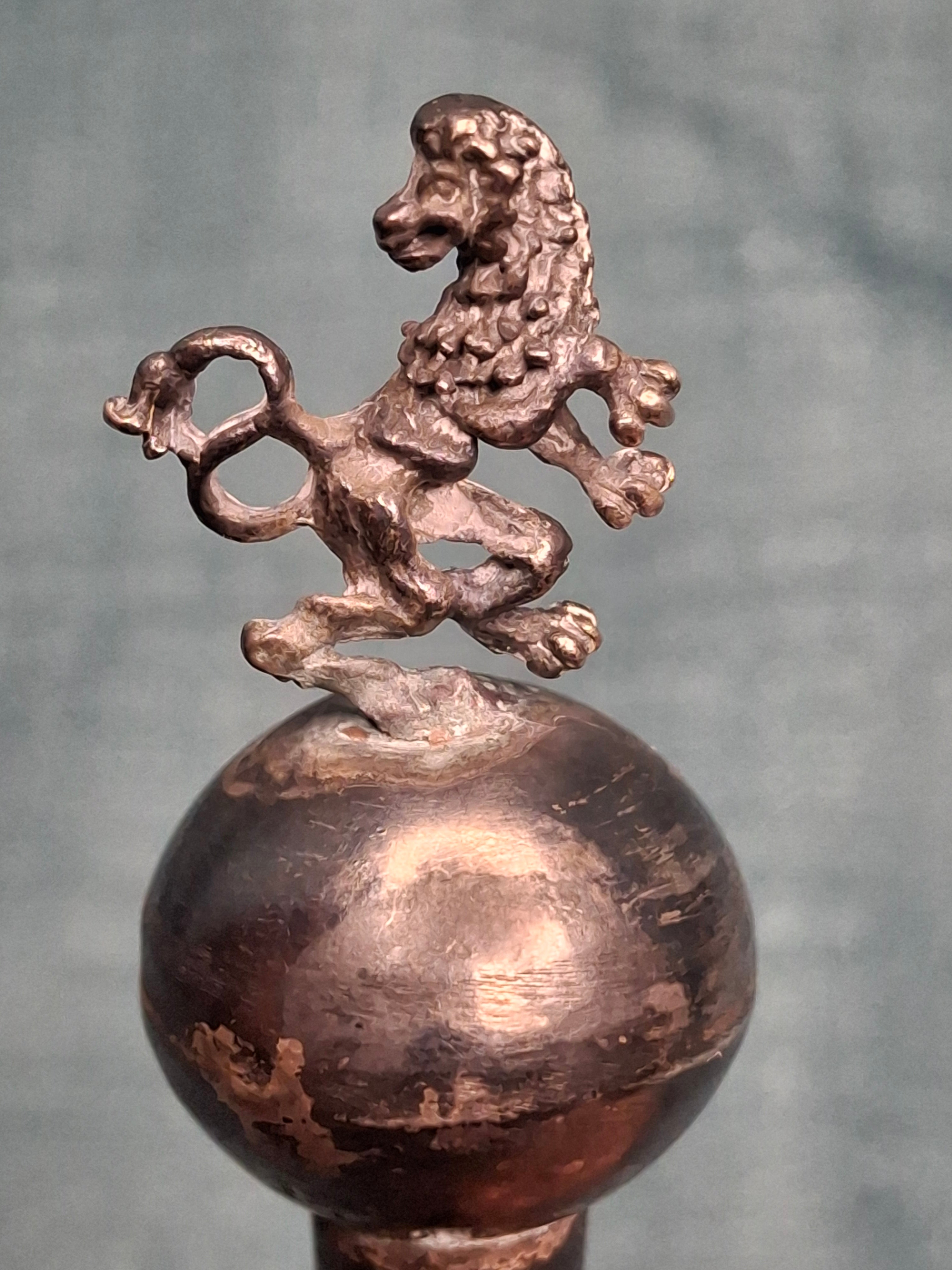 Antique 19thC Russian Silver 84 Torah Pointer Yad Lion of Judah Star of David 23g