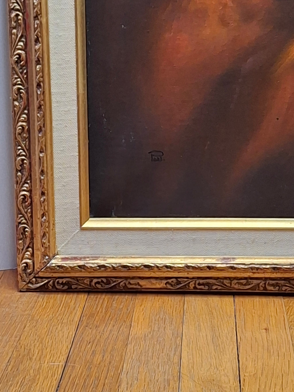 Vintage David Pelbam Oil Painting "The Scholar" Rabbi Writing with Quill Portrait Signed Framed 24x28