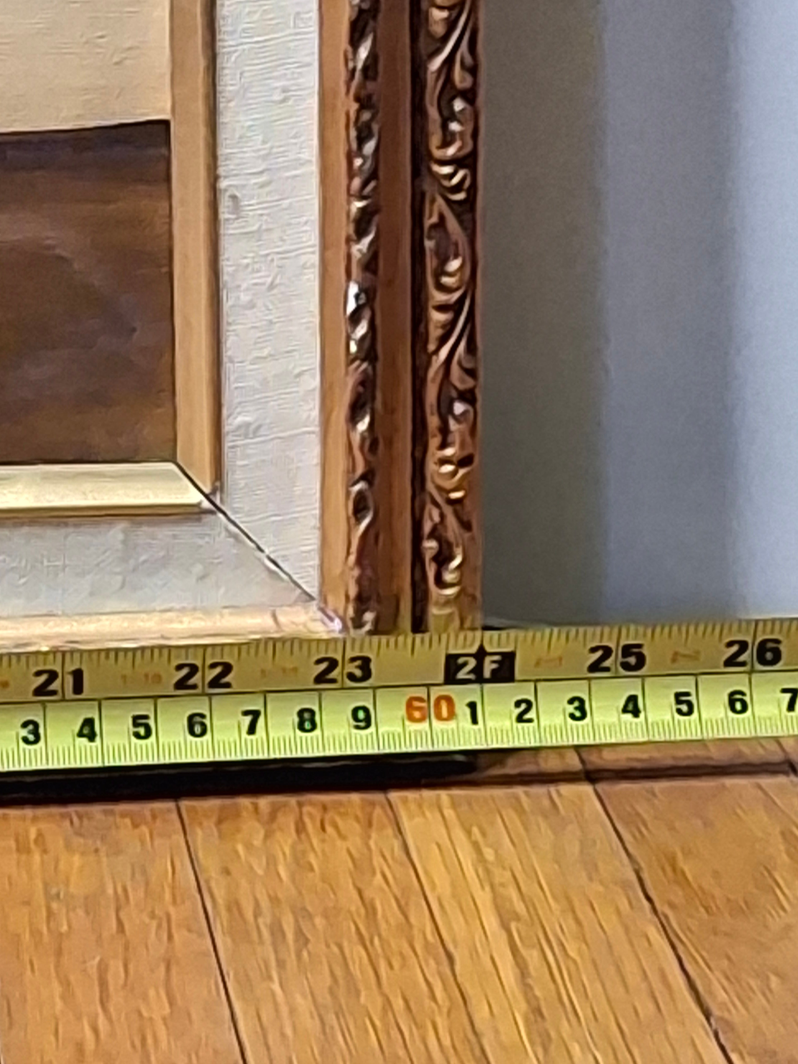 Vintage Original Oil on Canvas Painting - Elderly Rabbi Scribe Writing with Quill, Signed Monogram "GB" with Roof Symbol - Judaica Religious Art