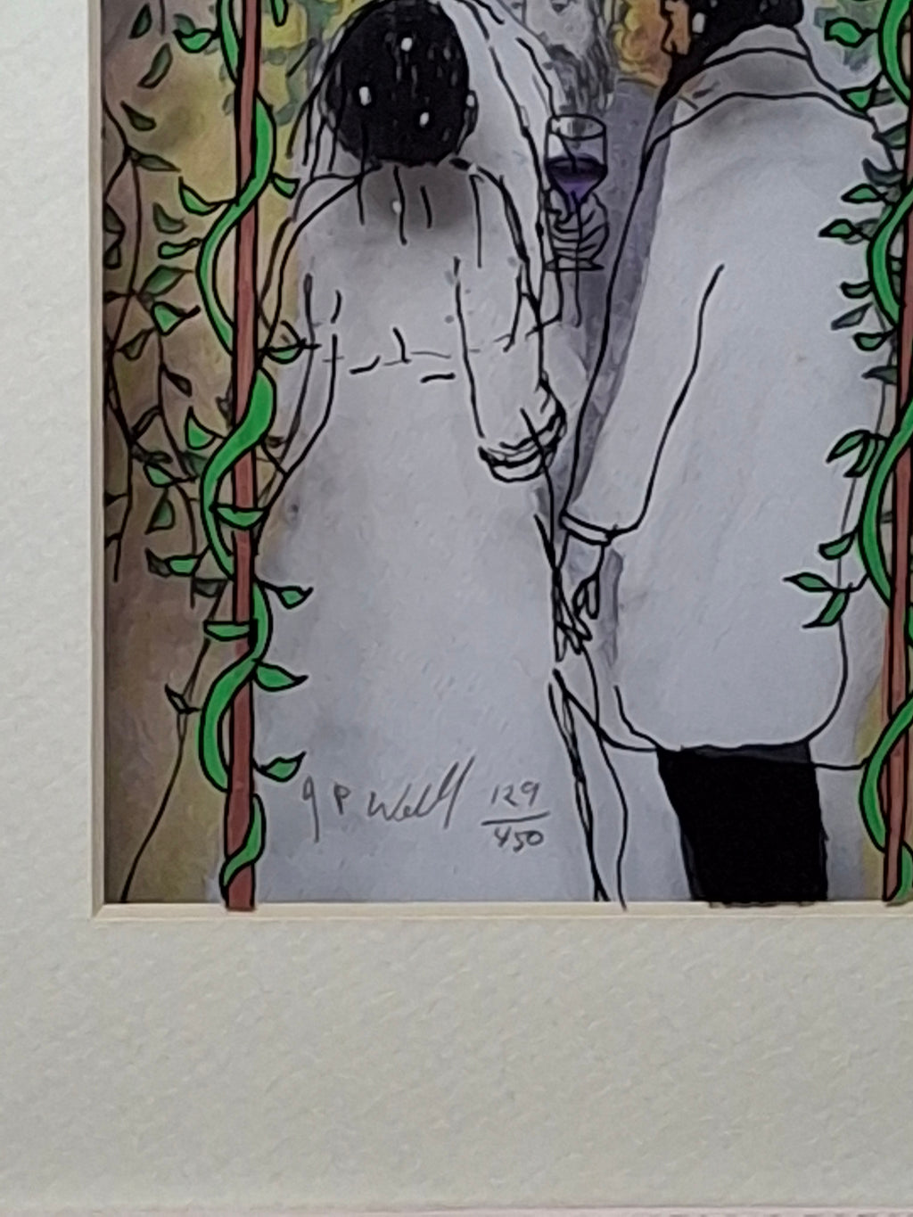 Jean-Pierre Weill "Chuppah" Signed Limited Edition 3D Vitreograph 129/450 Framed Jewish Wedding Scene with COA