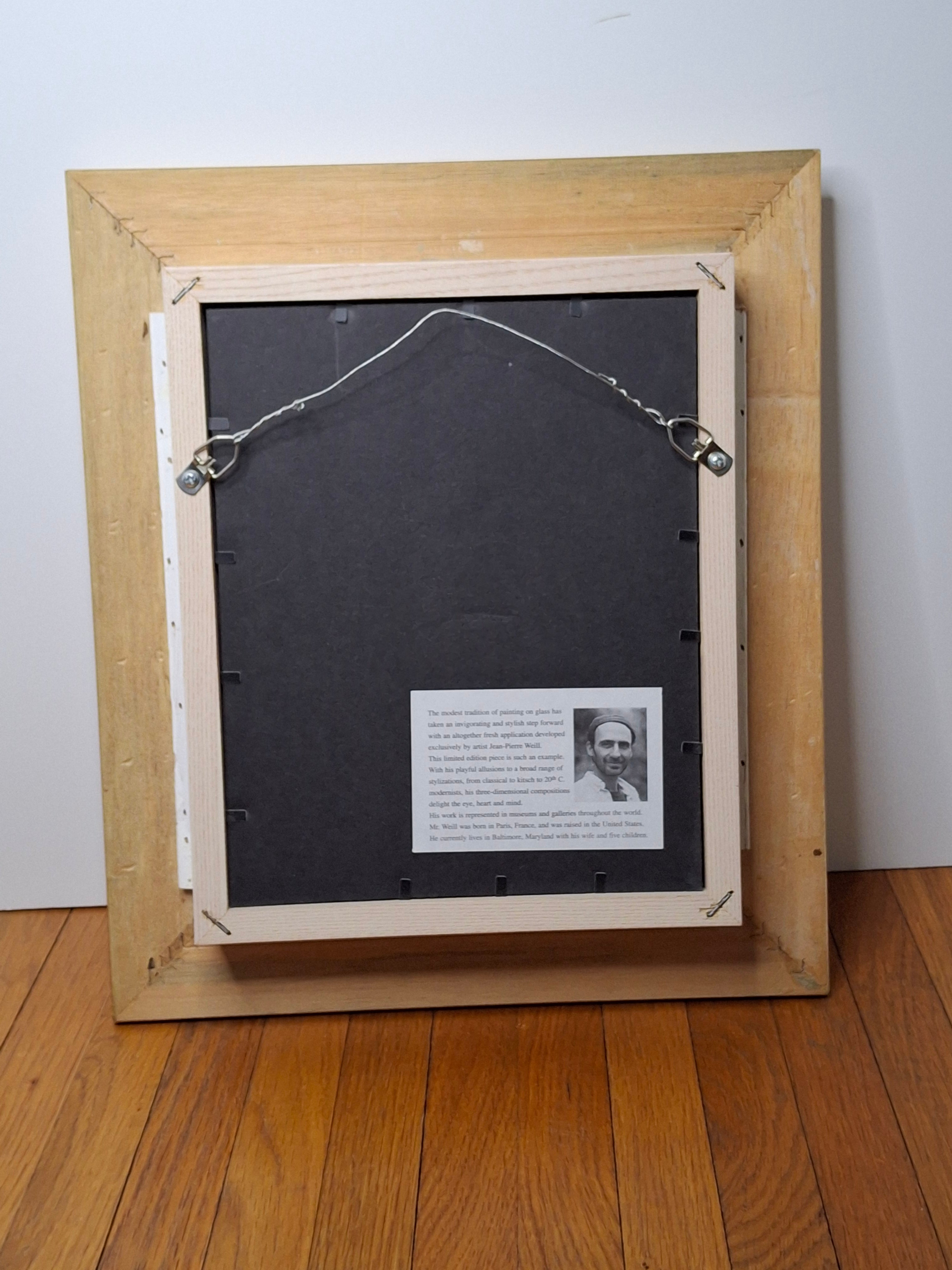 Jean-Pierre Weill "Chuppah" Signed Limited Edition 3D Vitreograph 129/450 Framed Jewish Wedding Scene with COA