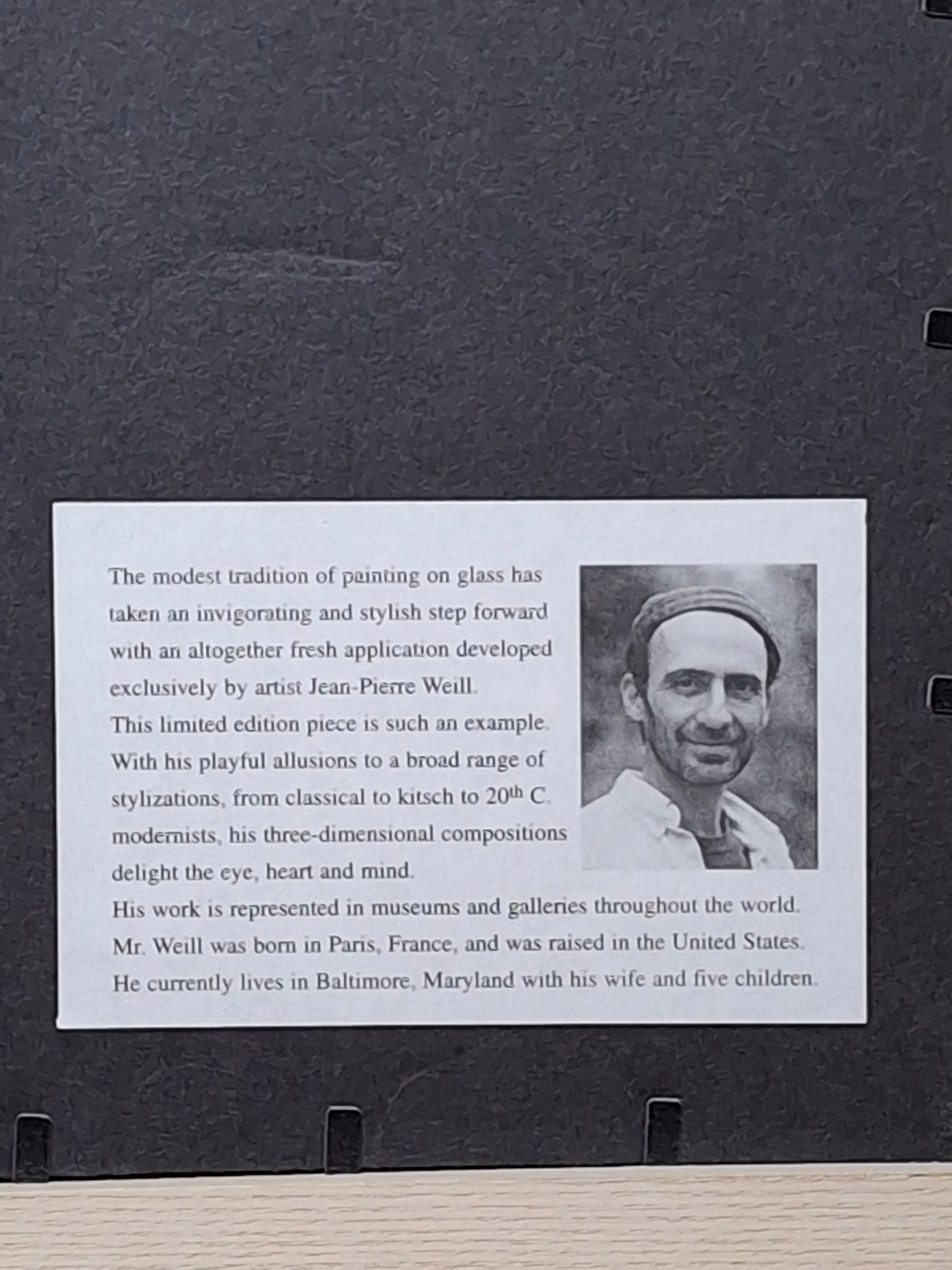 Jean-Pierre Weill "Chuppah" Signed Limited Edition 3D Vitreograph 129/450 Framed Jewish Wedding Scene with COA