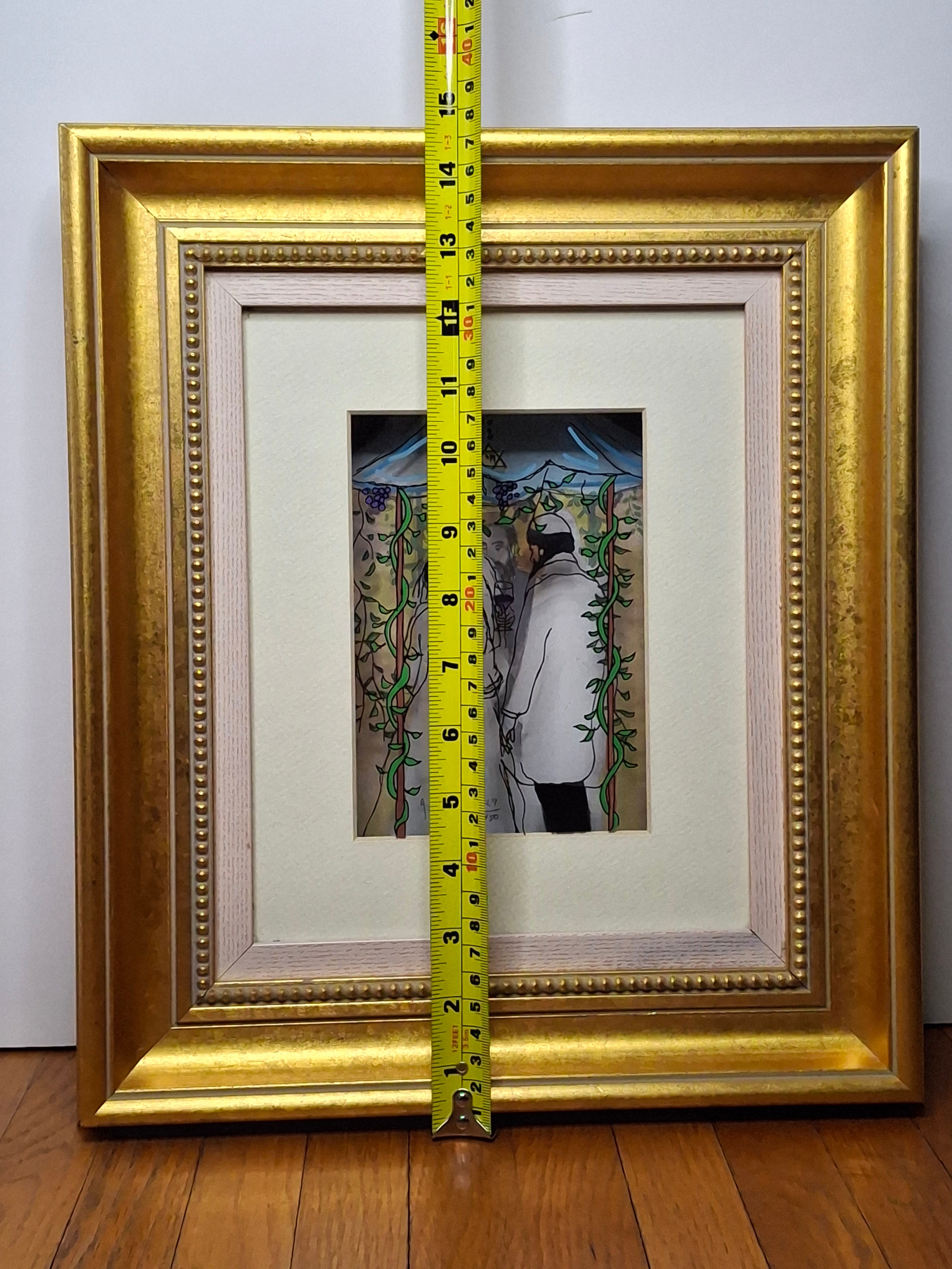 Jean-Pierre Weill "Chuppah" Signed Limited Edition 3D Vitreograph 129/450 Framed Jewish Wedding Scene with COA