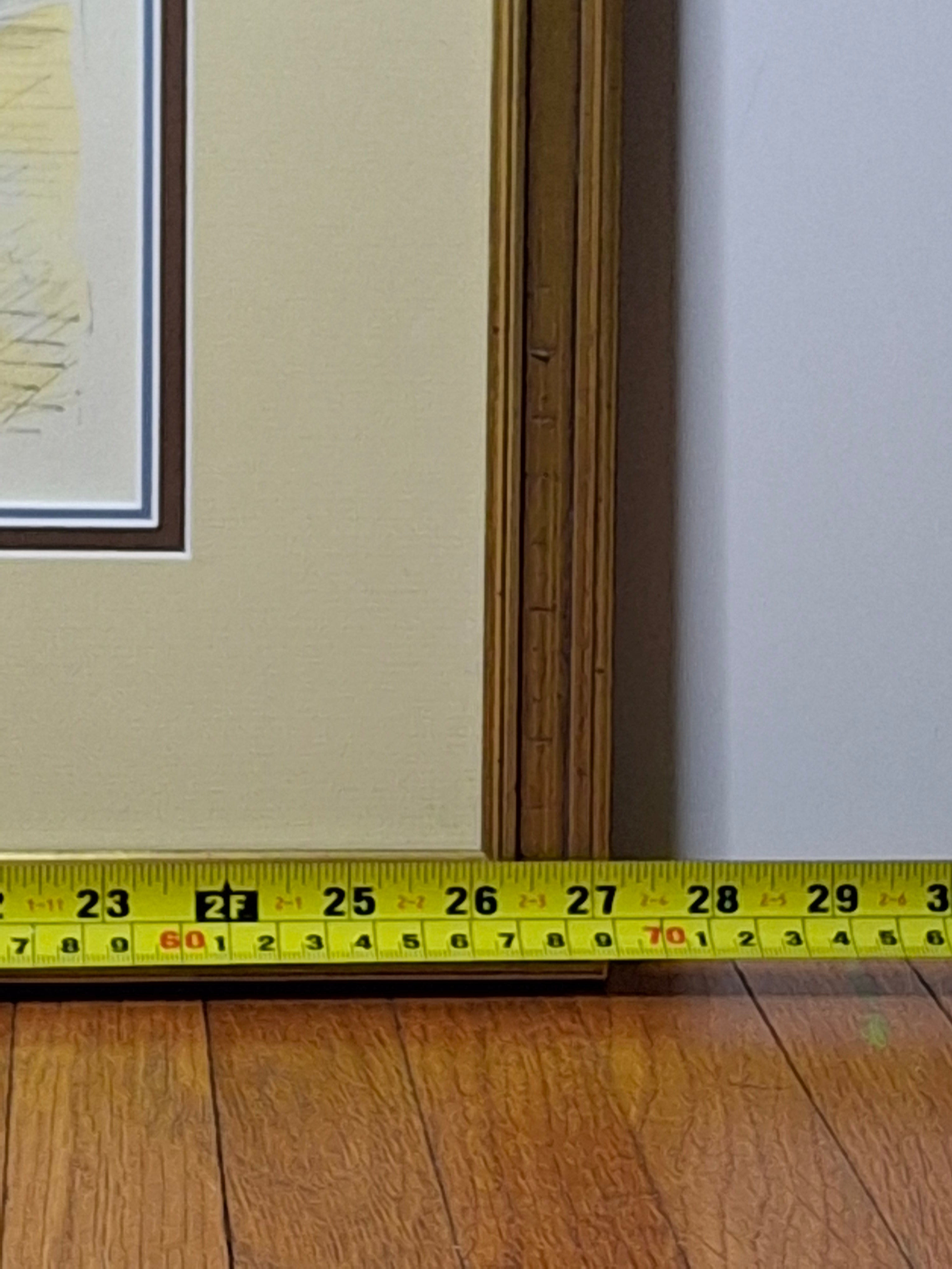 Vintage Limited Edition Hand-Colored Lithograph "Safed Street Scene with Fiddler" by Israeli Artist Artur Bar-On (Ba-Bar), Signed & Numbered 26/150