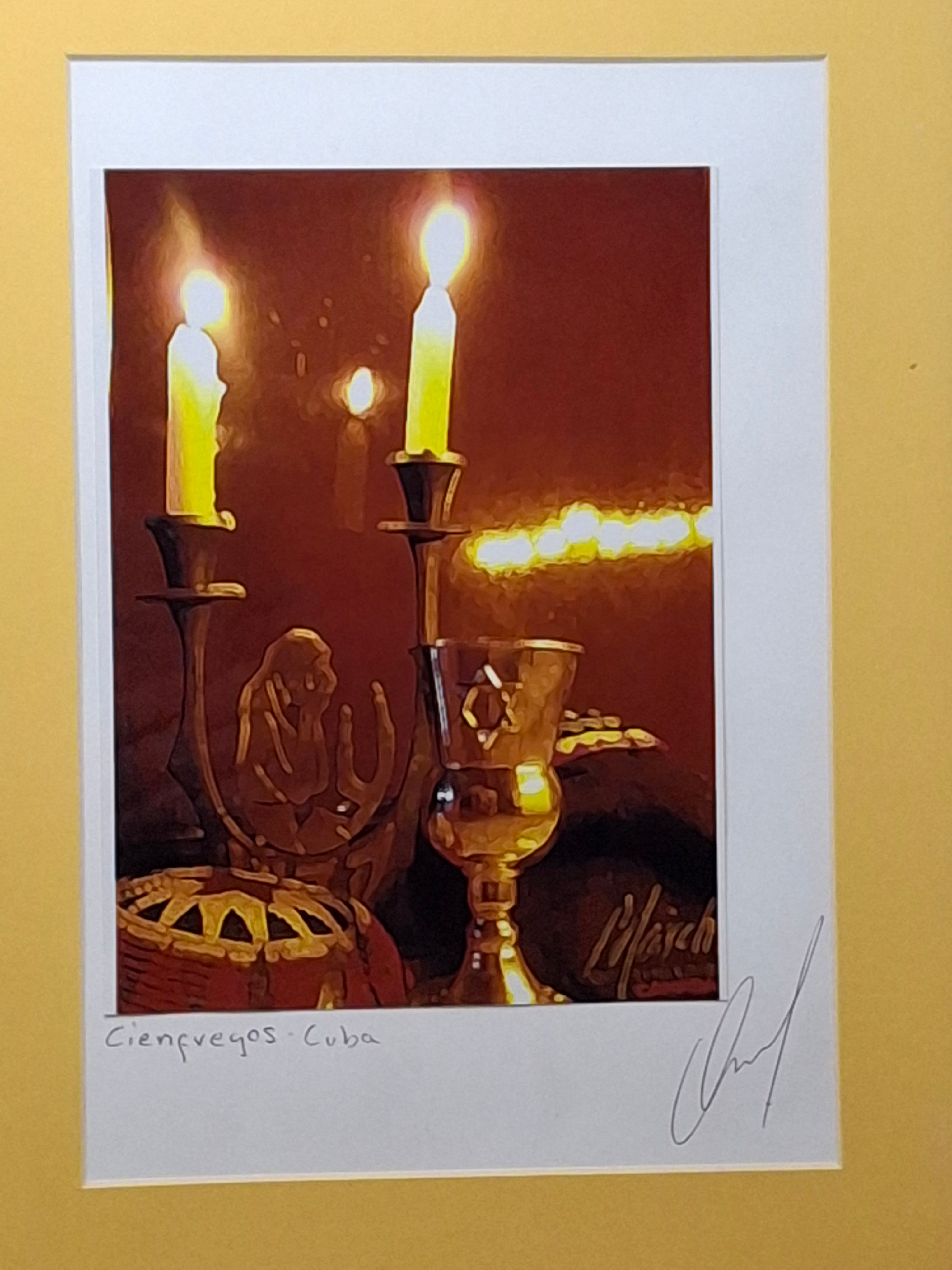 Humberto Mayol Signed Diptych: Jewish Cuba Cienfuegos Ritual Photography - Framed