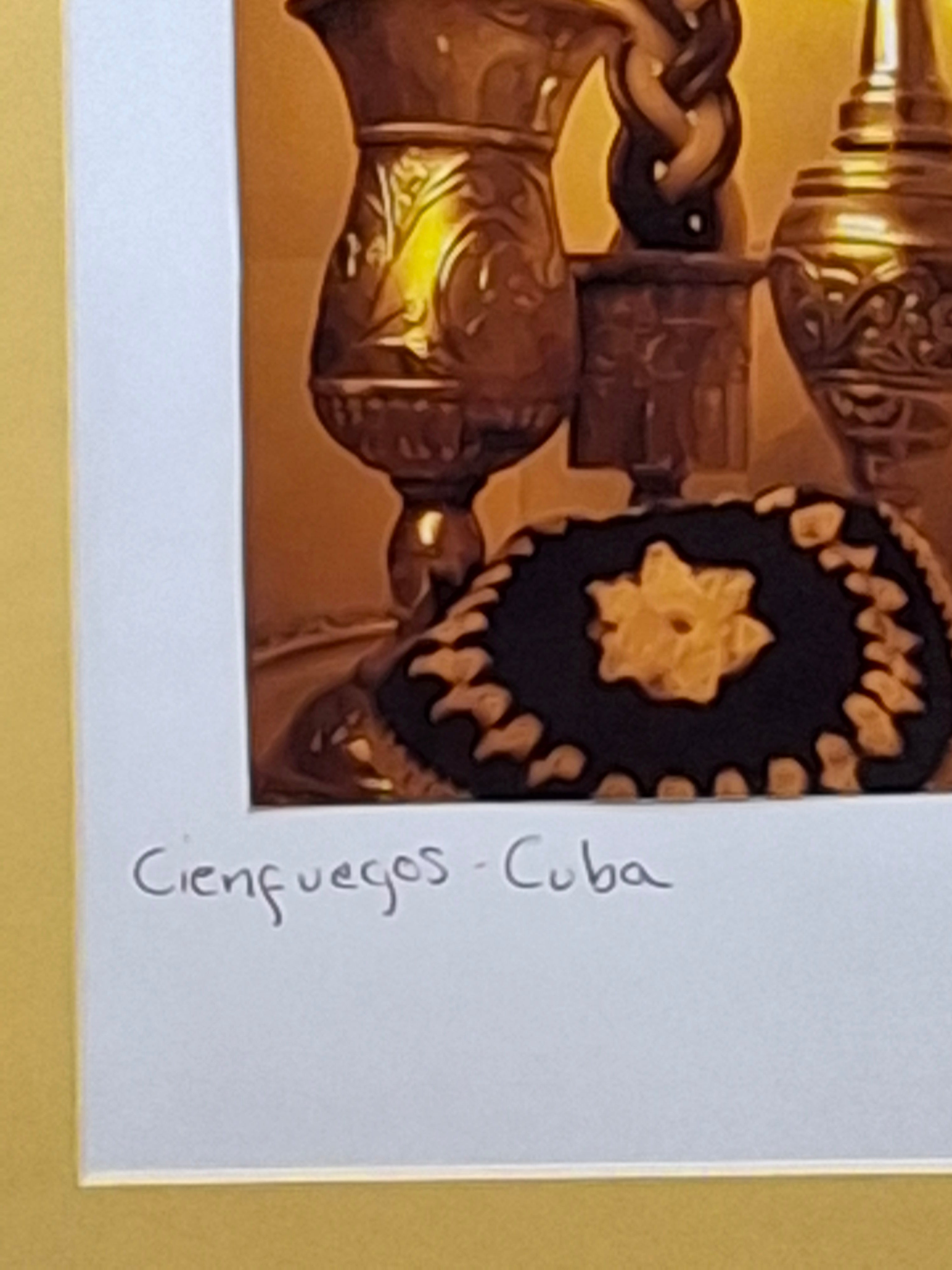 Humberto Mayol Signed Diptych: Jewish Cuba Cienfuegos Ritual Photography - Framed