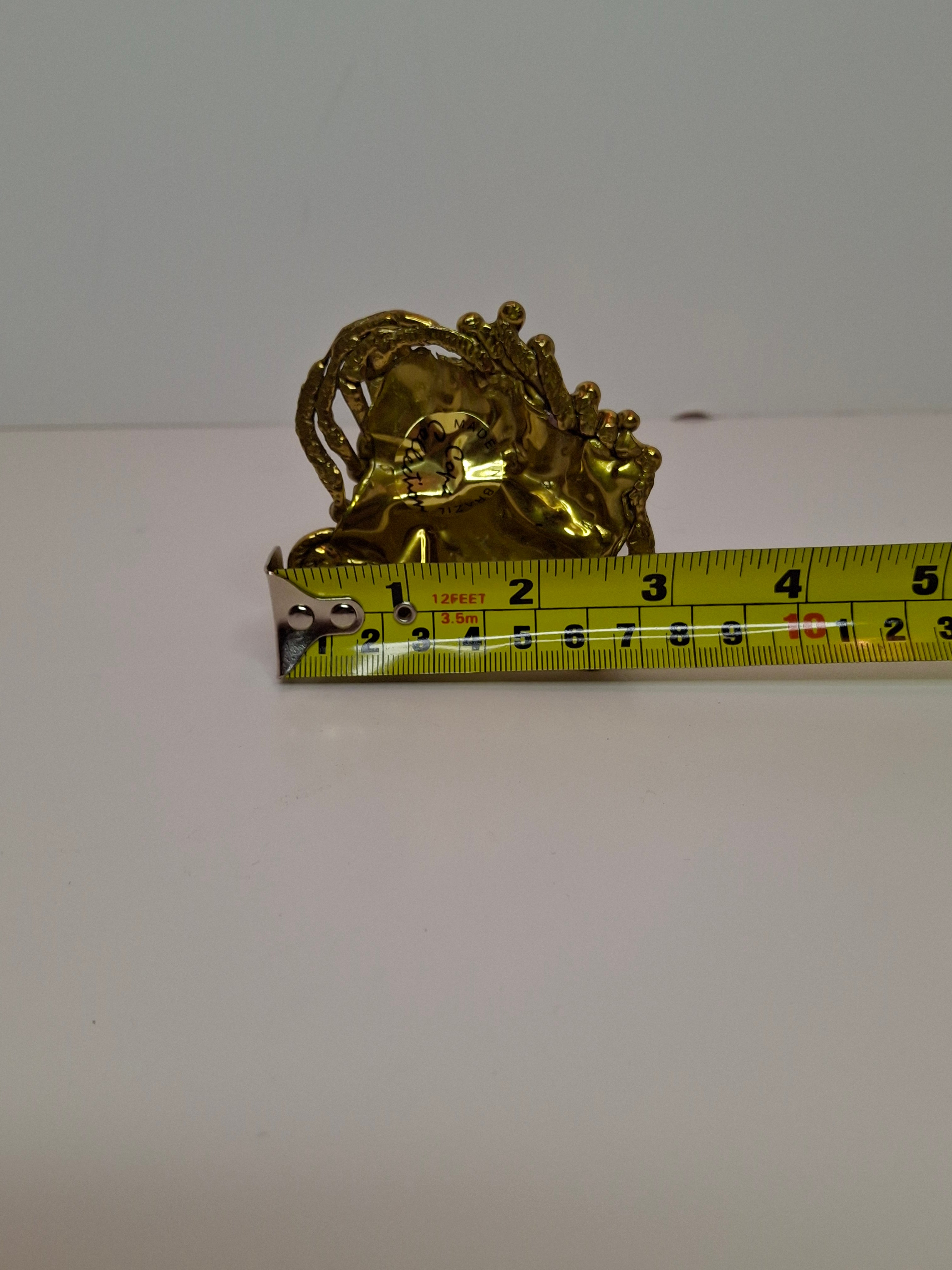 Vintage Copa Judaica Brazilian Brutalist Bat Mitzvah Girl Figurine and Tzedakah Box Set - Copper Brass with Amethyst Stones, Made in Brazil