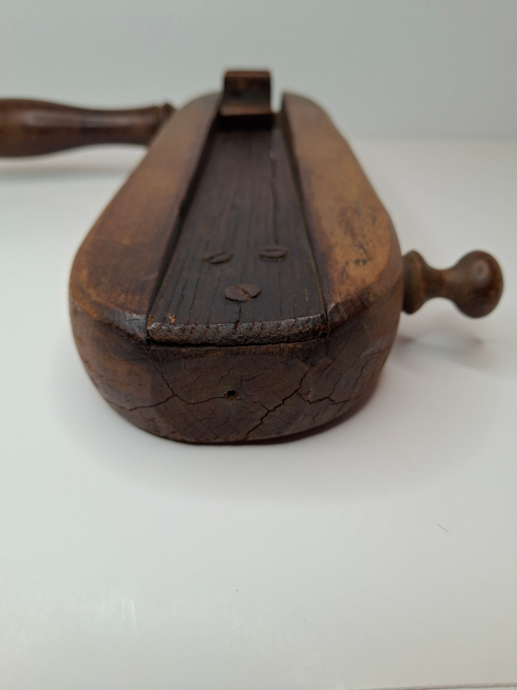 Antique Wooden Purim Grogger Noisemaker - Judaica Ratchet Collectible, Circa Late 19th Century