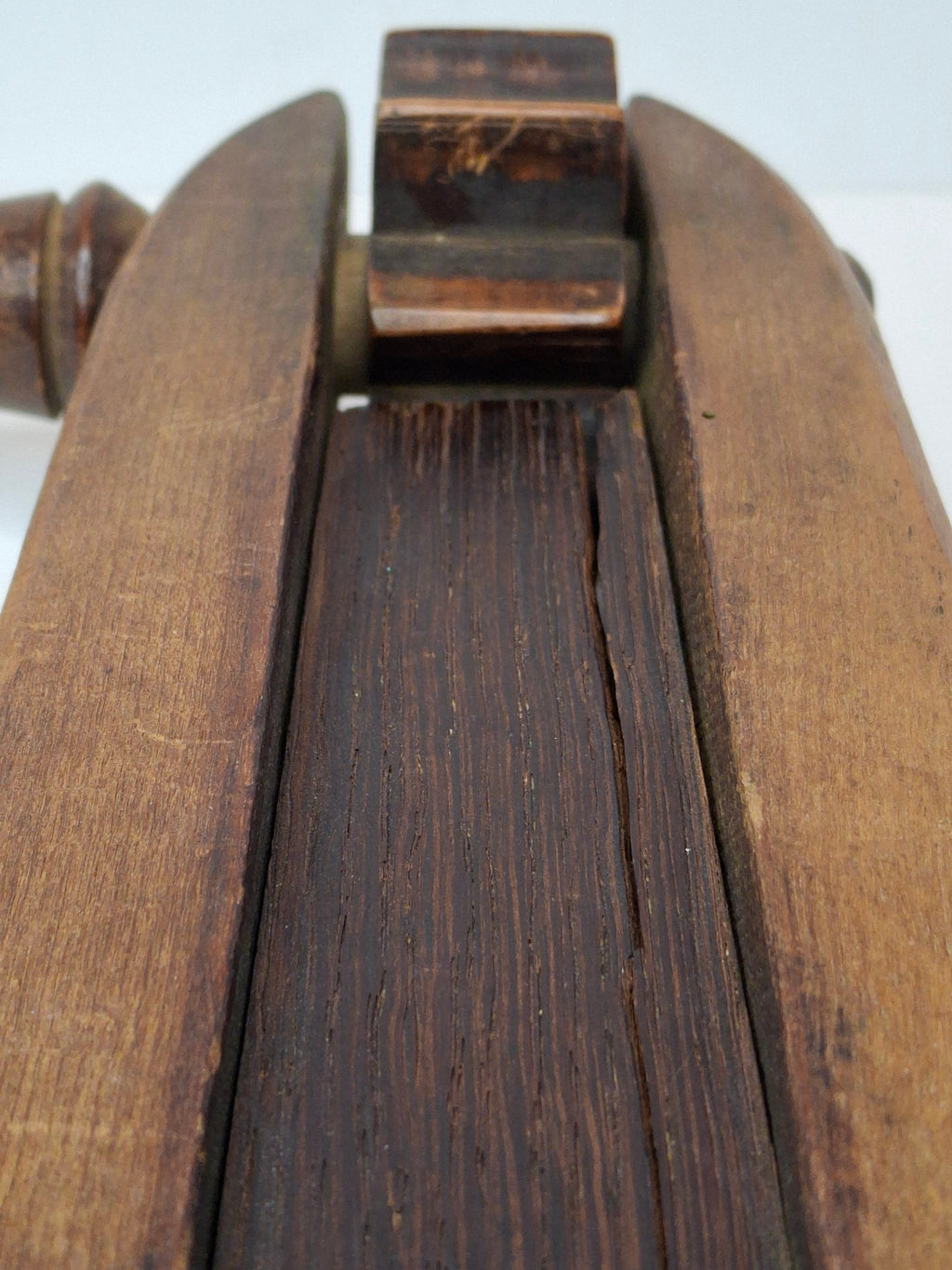 Antique Wooden Purim Grogger Noisemaker - Judaica Ratchet Collectible, Circa Late 19th Century