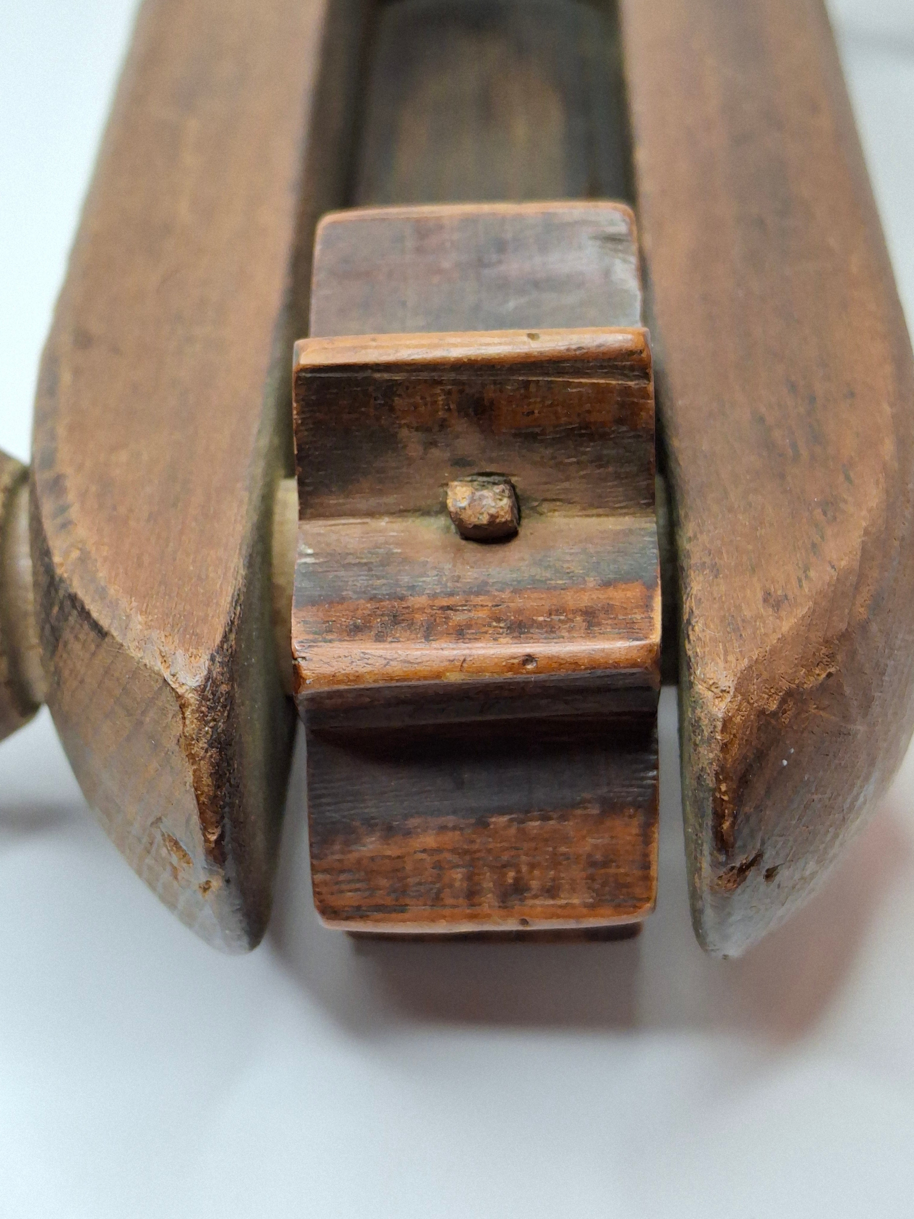 Antique Wooden Purim Grogger Noisemaker - Judaica Ratchet Collectible, Circa Late 19th Century