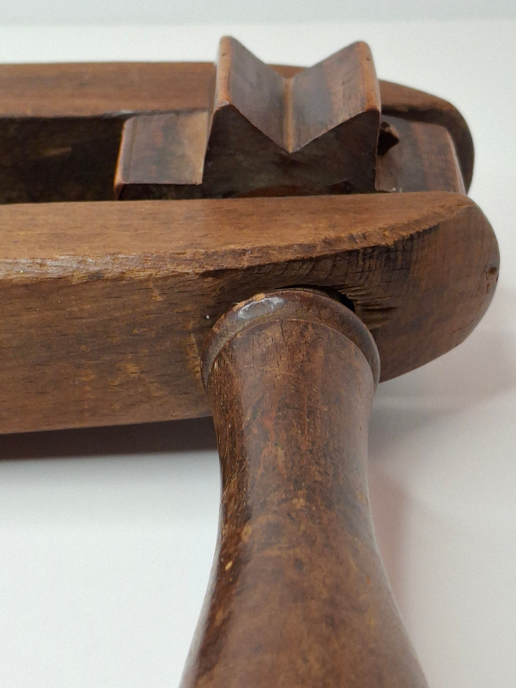 Antique Wooden Purim Grogger Noisemaker - Judaica Ratchet Collectible, Circa Late 19th Century