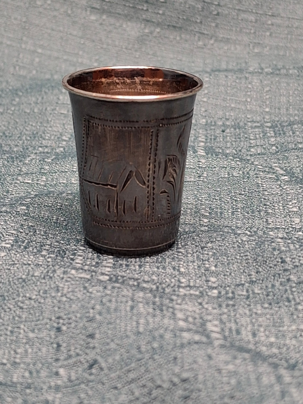 Antique Russian Imperial Silver Kiddush Cup by Heirs of Israel Eseevich Zakhoder, Kiev, c. 1910