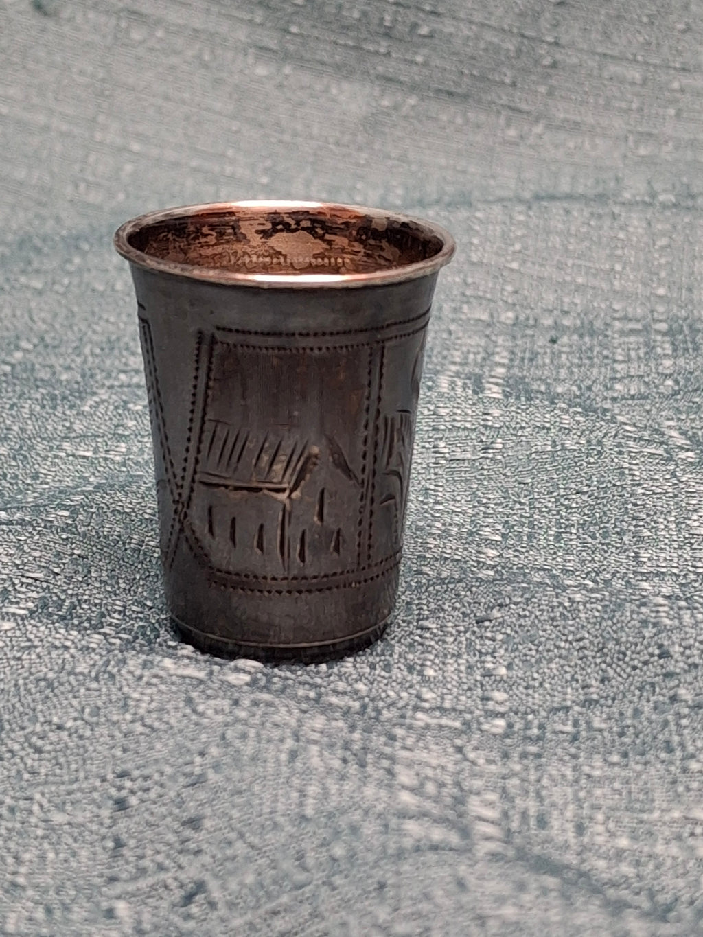 Antique Russian Imperial Silver Kiddush Cup by Heirs of Israel Eseevich Zakhoder, Kiev, c. 1910