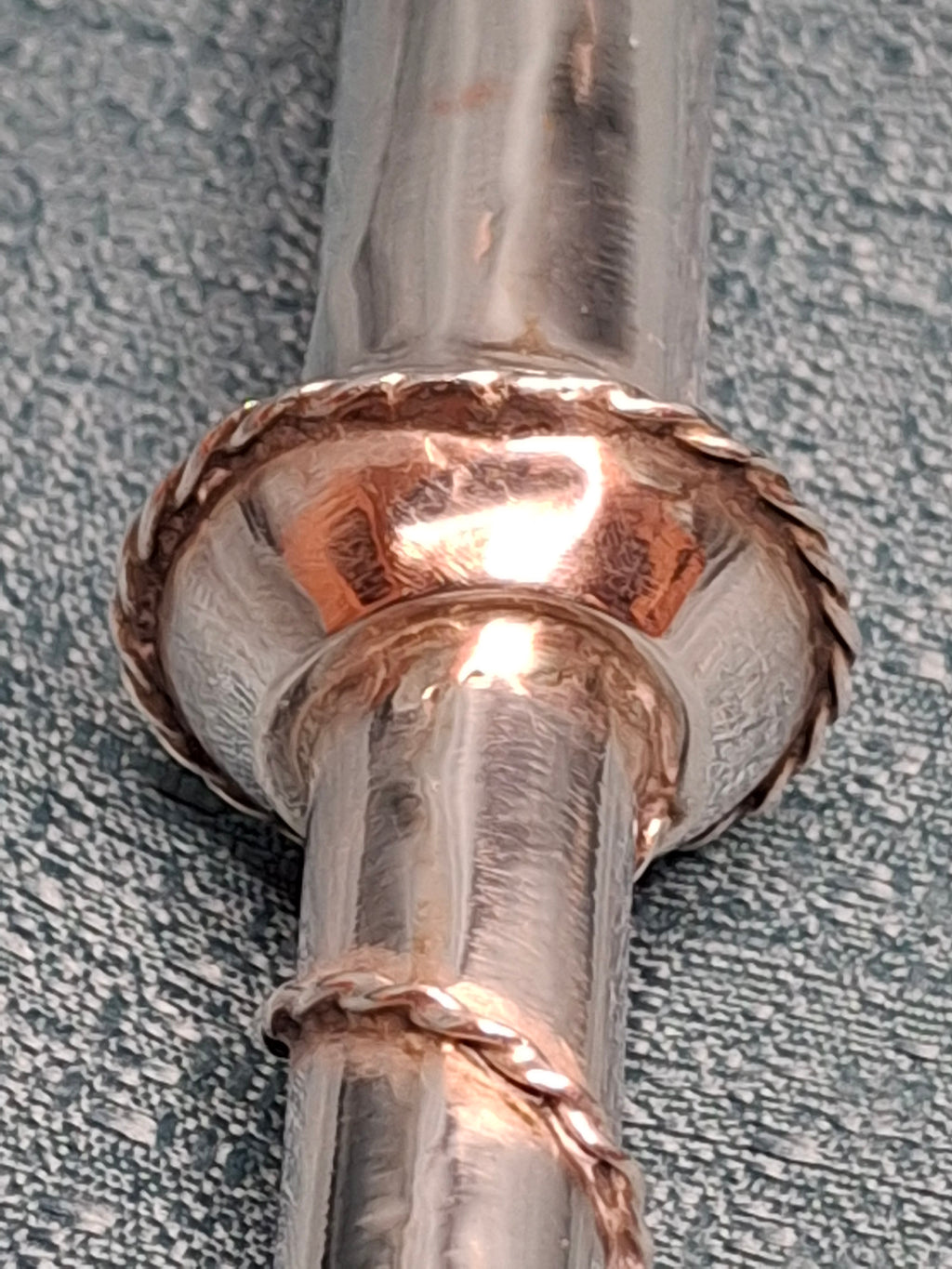 Antique 1873 Russian Imperial Silver Torah Pointer Yad with Fiddler Finial, Moscow Hallmarks