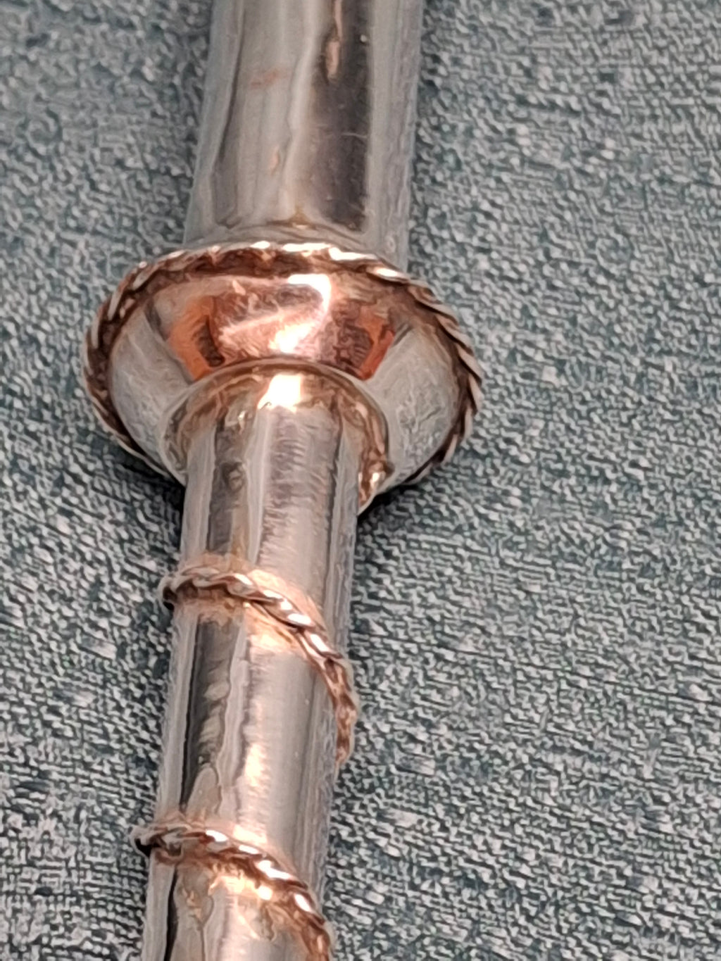 Antique 1873 Russian Imperial Silver Torah Pointer Yad with Fiddler Finial, Moscow Hallmarks
