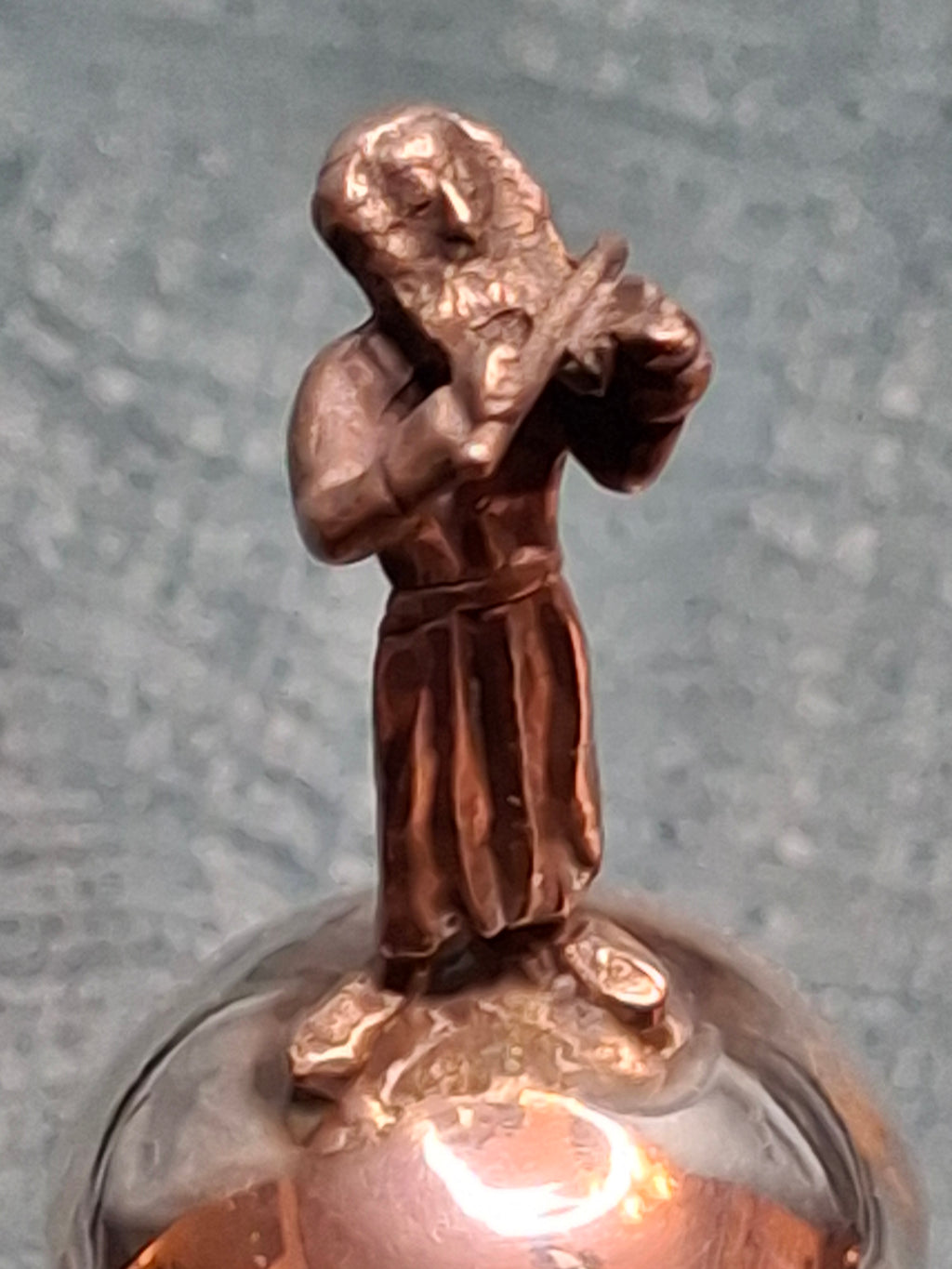 Antique 1873 Russian Imperial Silver Torah Pointer Yad with Fiddler Finial, Moscow Hallmarks