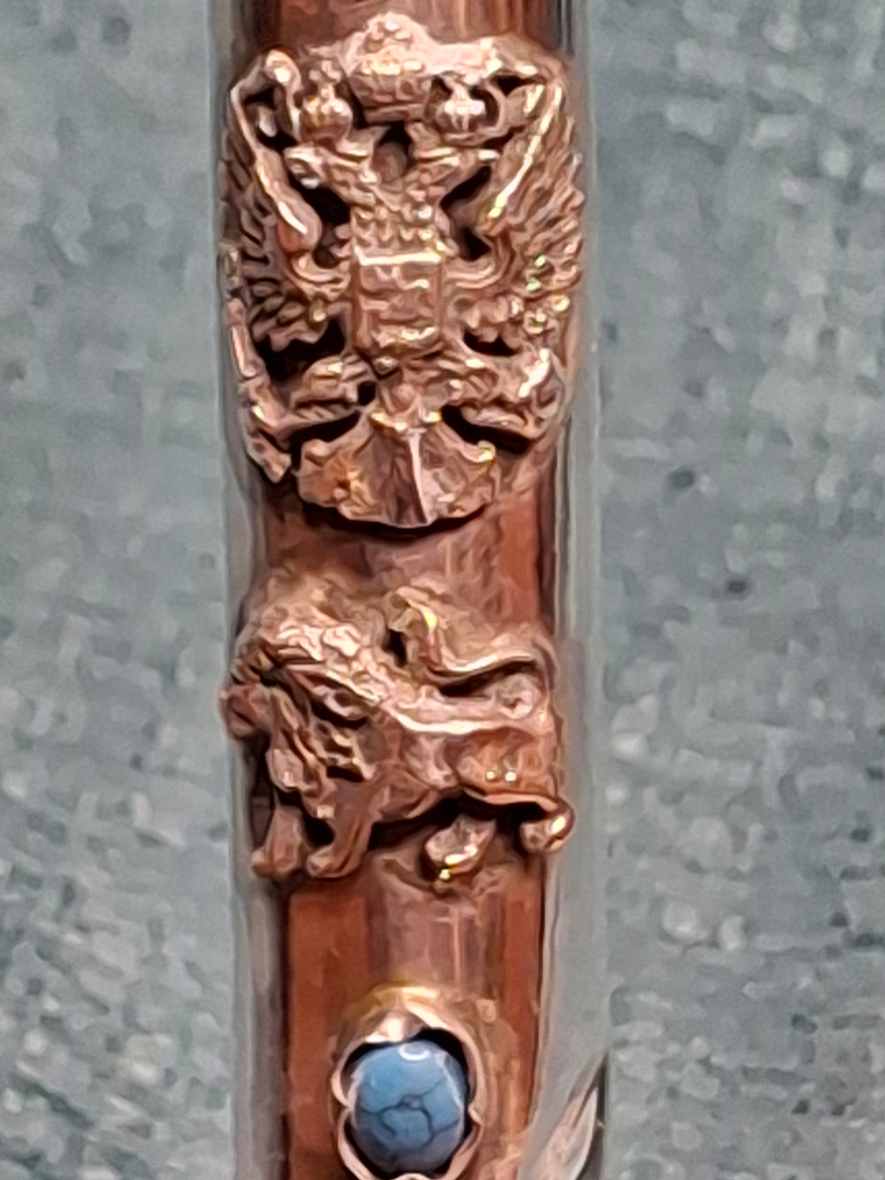 Antique 1873 Russian Imperial Silver Torah Pointer Yad with Fiddler Finial, Moscow Hallmarks
