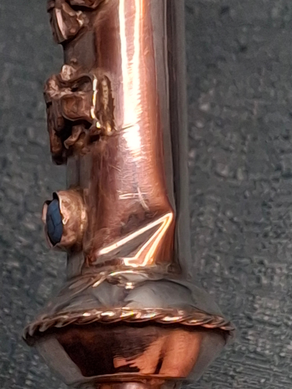 Antique 1873 Russian Imperial Silver Torah Pointer Yad with Fiddler Finial, Moscow Hallmarks