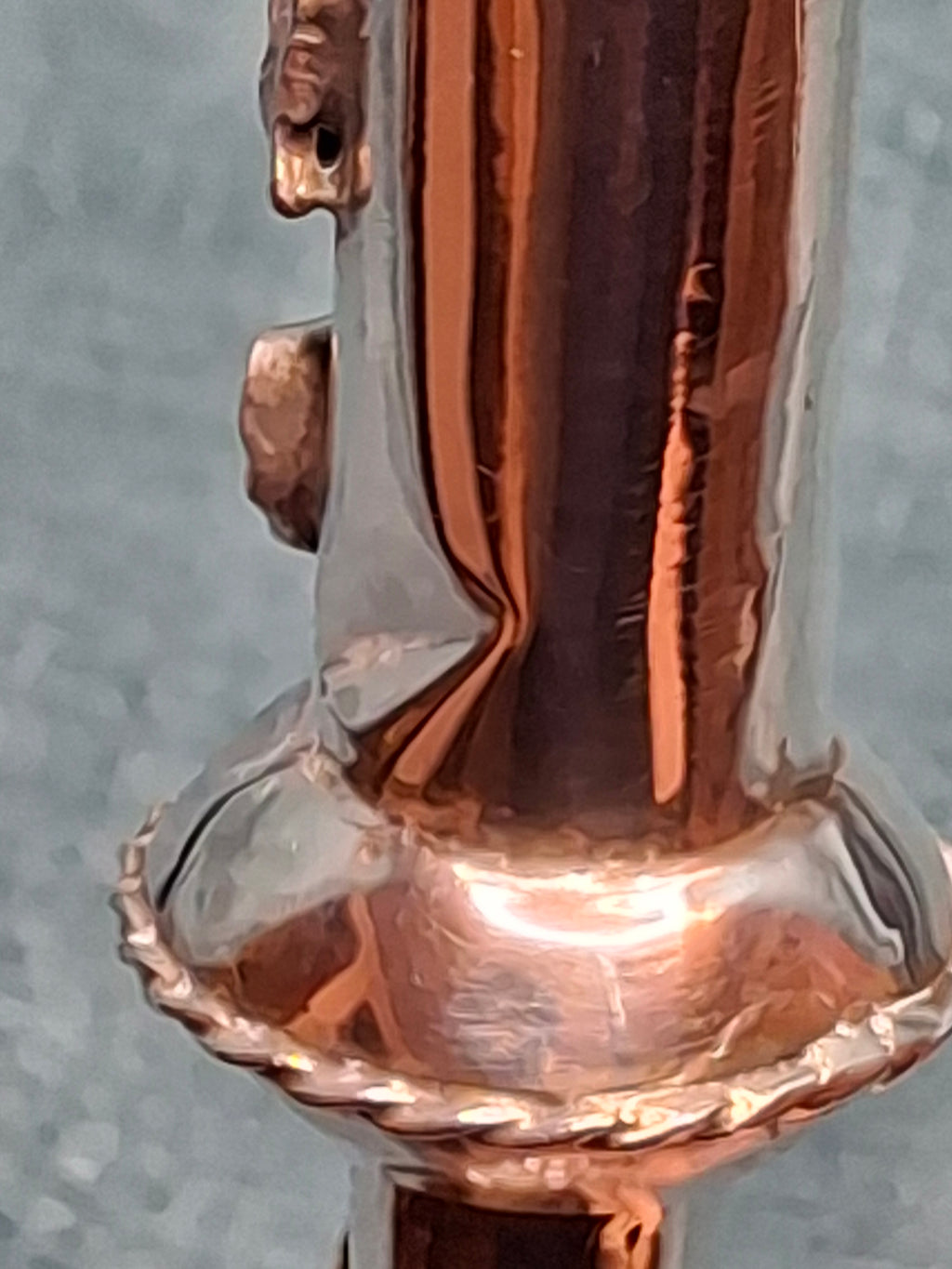 Antique 1873 Russian Imperial Silver Torah Pointer Yad with Fiddler Finial, Moscow Hallmarks