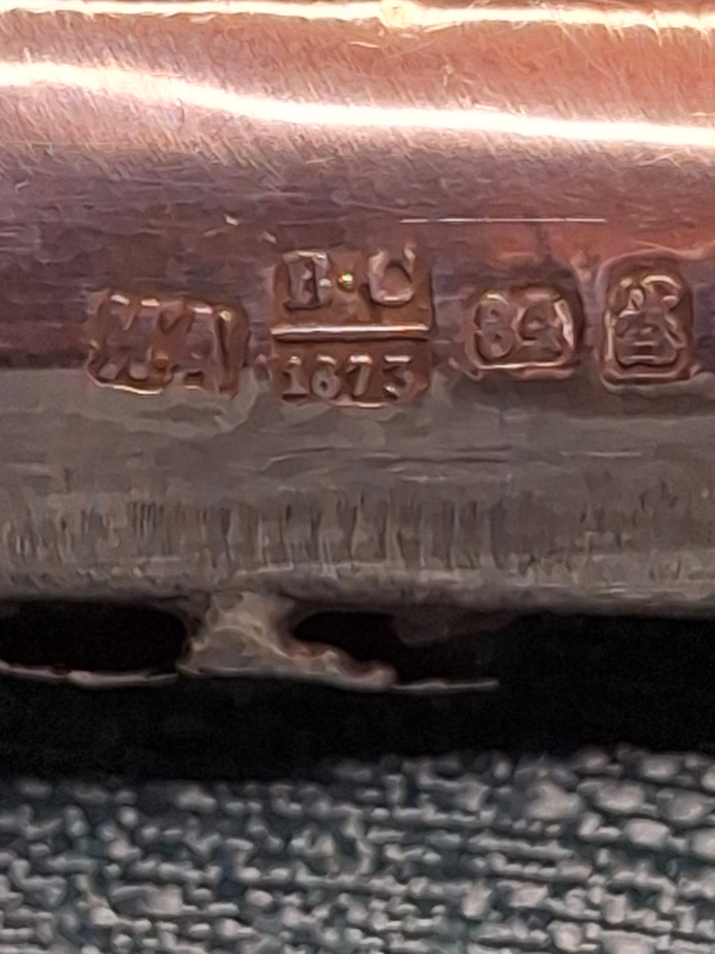 Antique 1873 Russian Imperial Silver Torah Pointer Yad with Fiddler Finial, Moscow Hallmarks