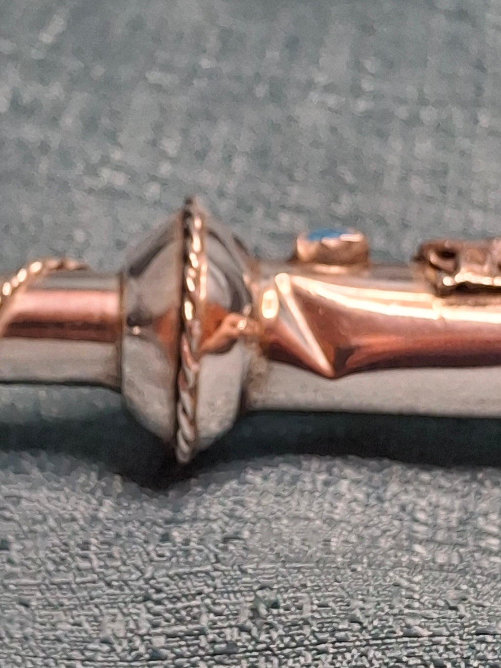 Antique 1873 Russian Imperial Silver Torah Pointer Yad with Fiddler Finial, Moscow Hallmarks