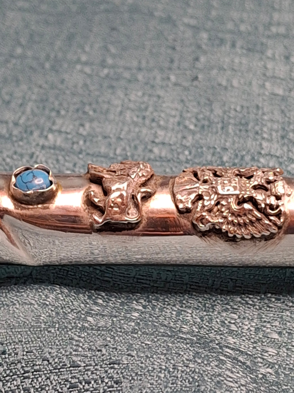 Antique 1873 Russian Imperial Silver Torah Pointer Yad with Fiddler Finial, Moscow Hallmarks