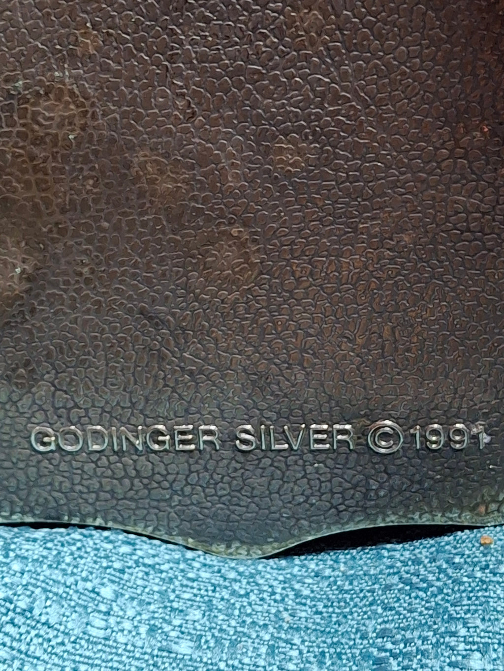 Vintage 1991 Godinger Silver Plated Etrog Box - Judaica Trinket Container with Red Velvet Interior