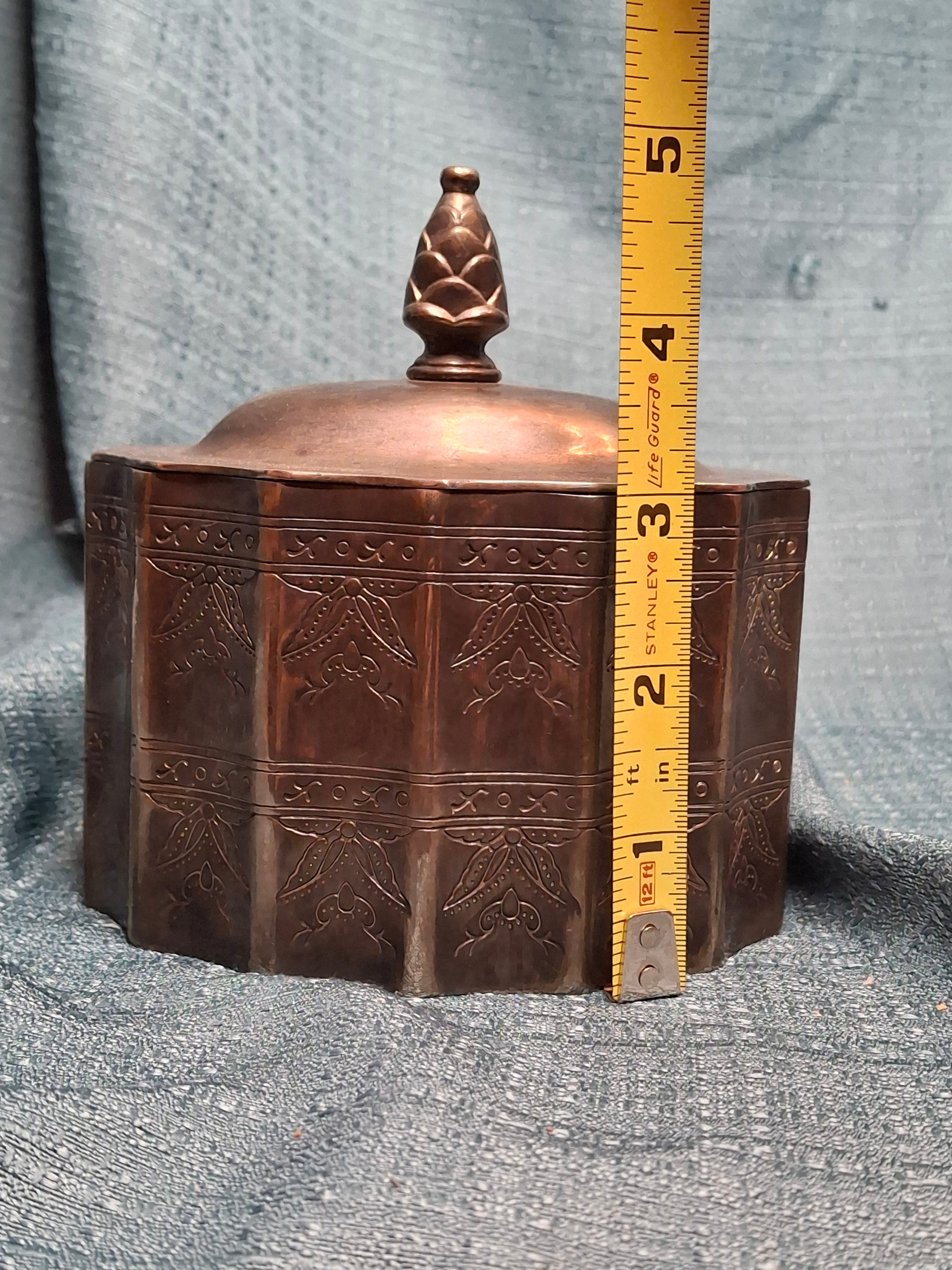 Vintage 1991 Godinger Silver Plated Etrog Box - Judaica Trinket Container with Red Velvet Interior